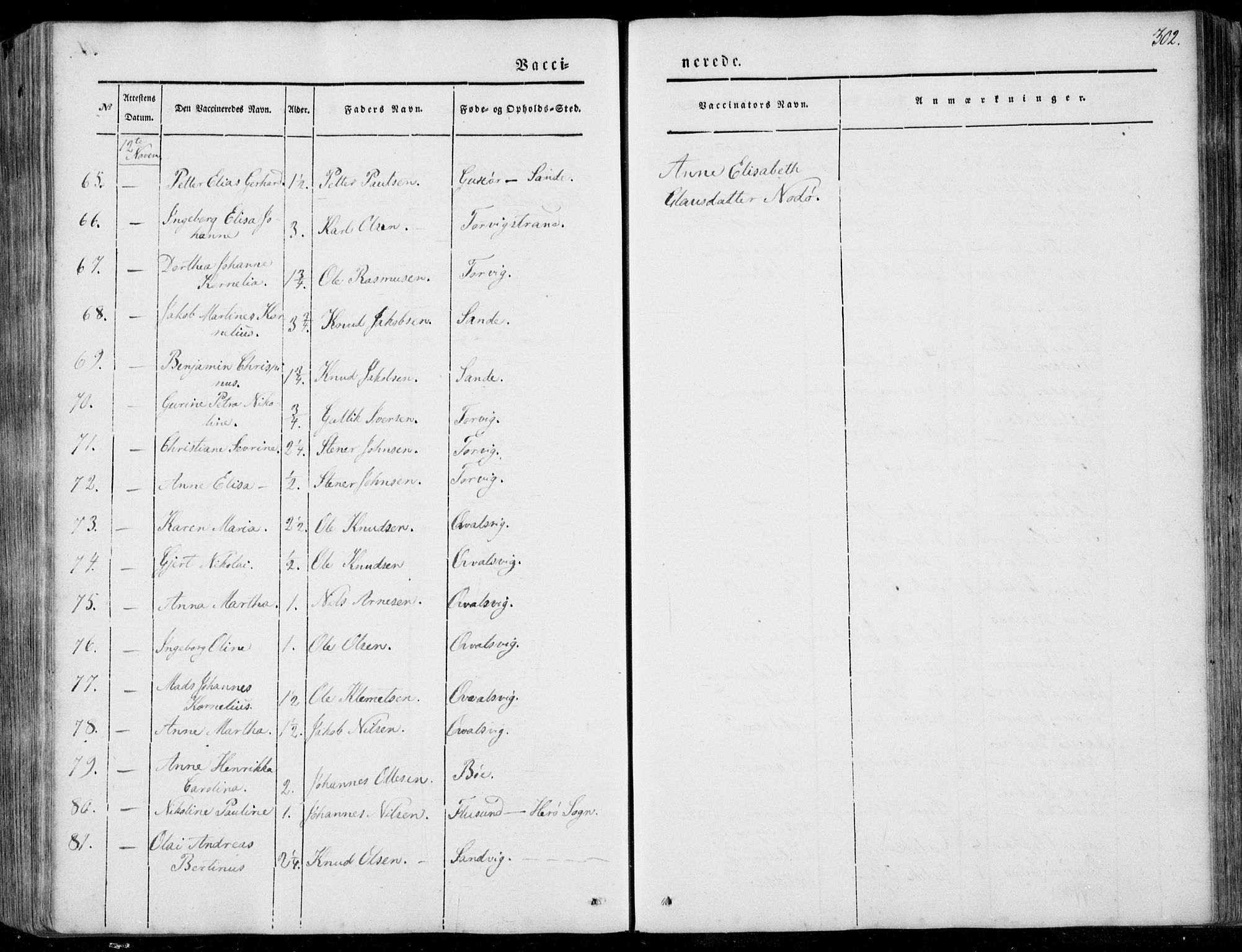 Ministerialprotokoller, klokkerbøker og fødselsregistre - Møre og Romsdal, AV/SAT-A-1454/507/L0070: Parish register (official) no. 507A05, 1842-1873, p. 302