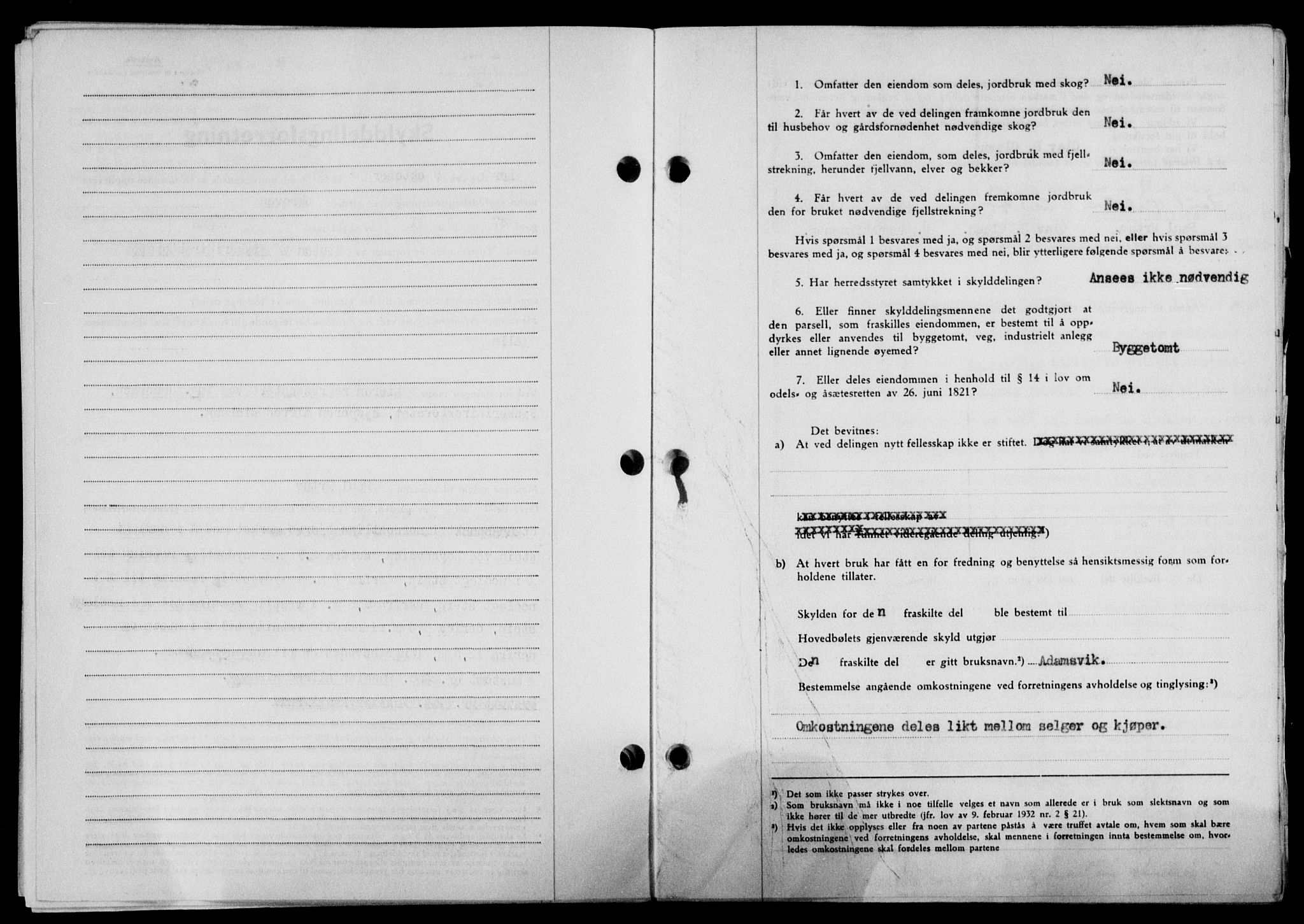 Lofoten sorenskriveri, SAT/A-0017/1/2/2C/L0020a: Mortgage book no. 20a, 1948-1949, Diary no: : 105/1949