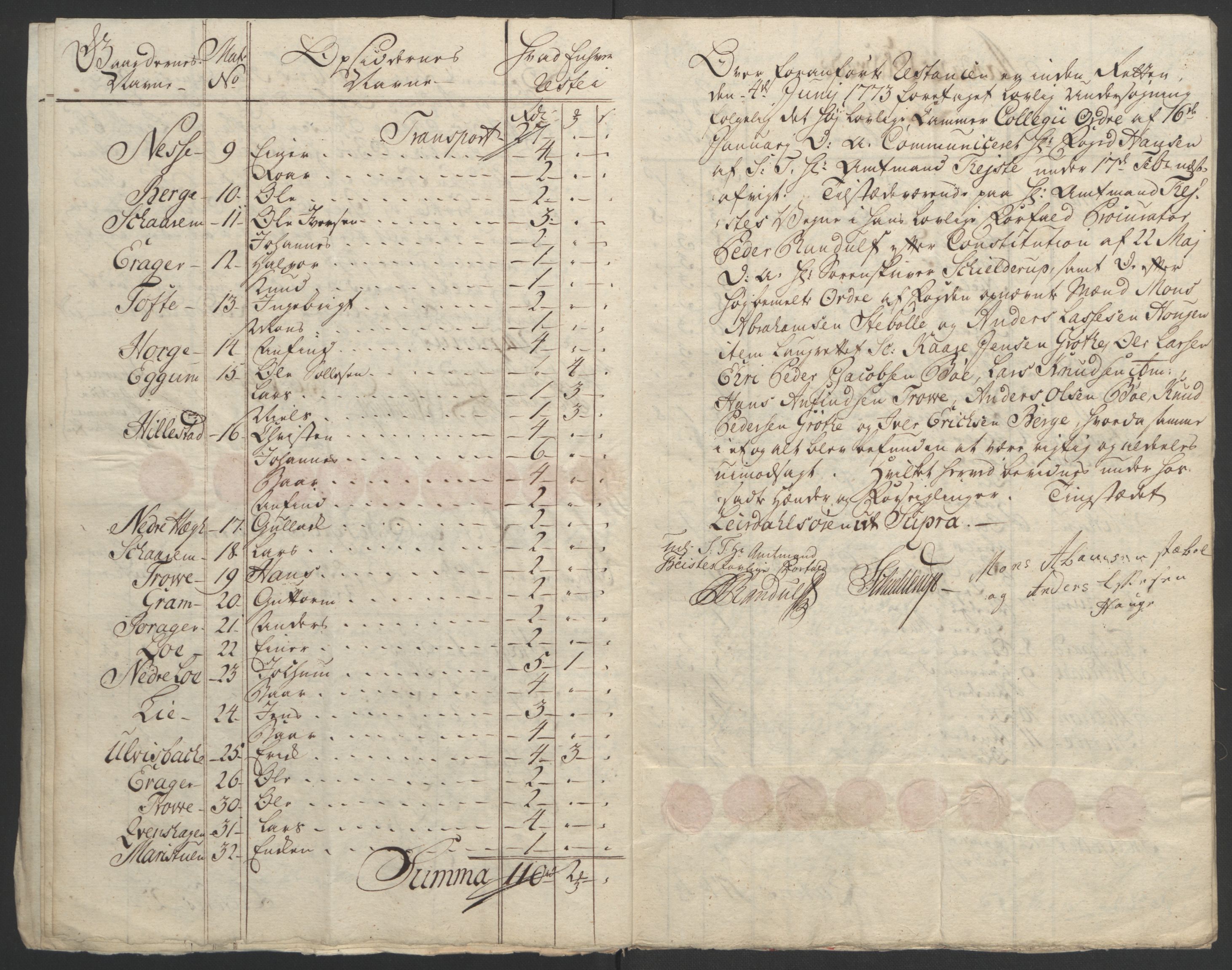 Rentekammeret inntil 1814, Realistisk ordnet avdeling, AV/RA-EA-4070/Ol/L0018: [Gg 10]: Ekstraskatten, 23.09.1762. Sogn, 1762-1772, p. 396