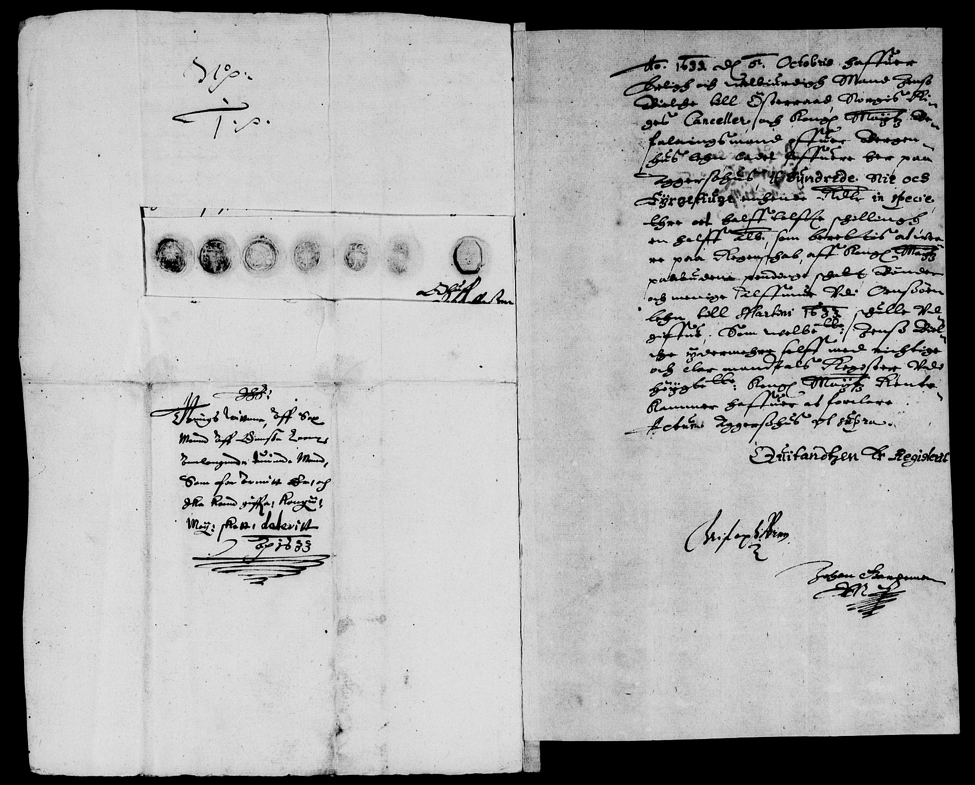 Rentekammeret inntil 1814, Reviderte regnskaper, Lensregnskaper, AV/RA-EA-5023/R/Rb/Rbe/L0001: Onsøy len, 1626-1639