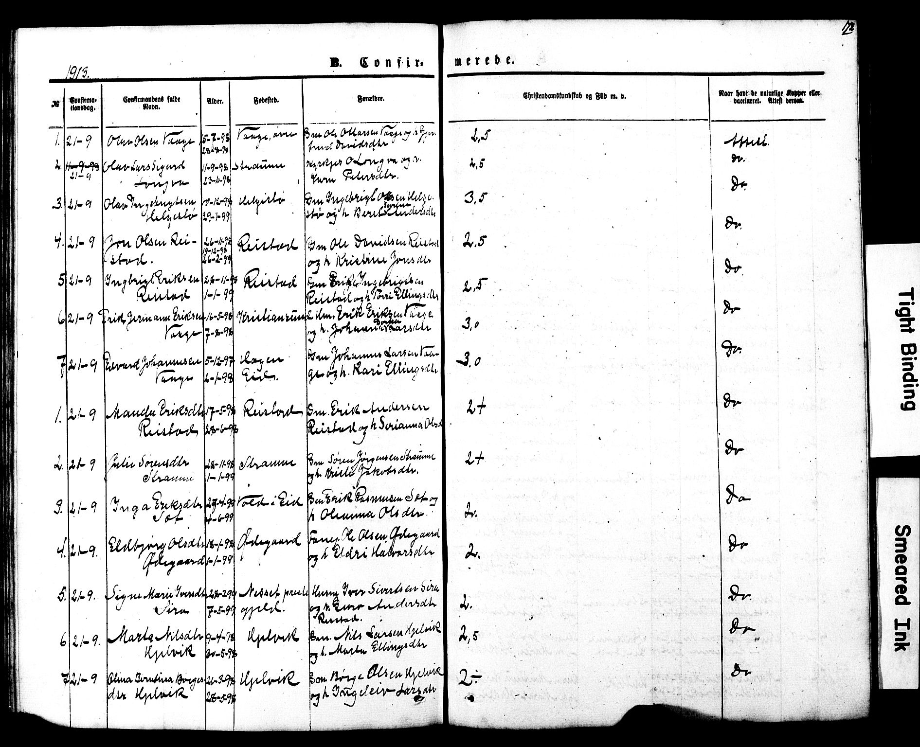 Ministerialprotokoller, klokkerbøker og fødselsregistre - Møre og Romsdal, SAT/A-1454/550/L0618: Parish register (copy) no. 550C01, 1870-1927, p. 172