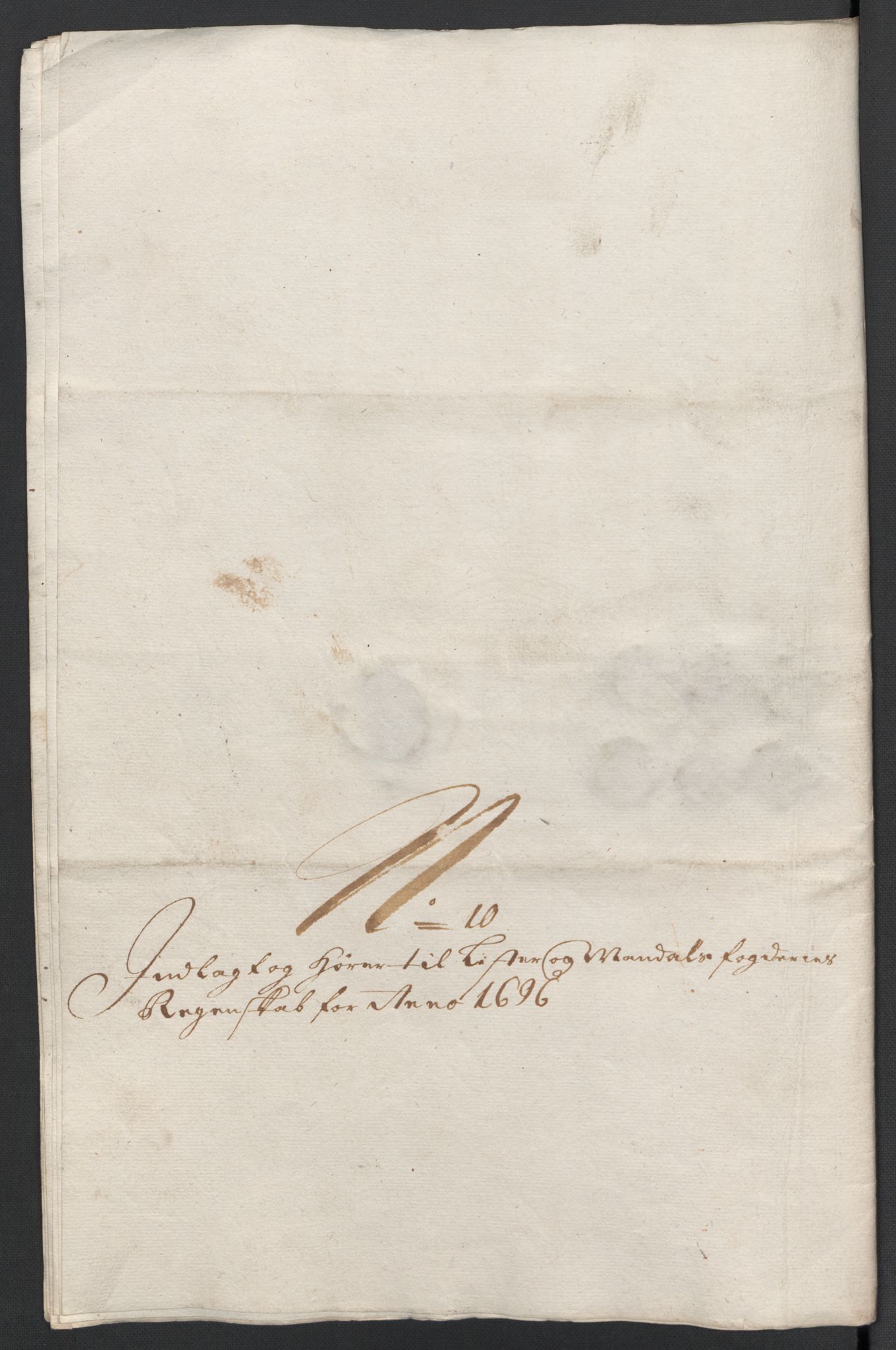 Rentekammeret inntil 1814, Reviderte regnskaper, Fogderegnskap, RA/EA-4092/R43/L2546: Fogderegnskap Lista og Mandal, 1696-1697, p. 60