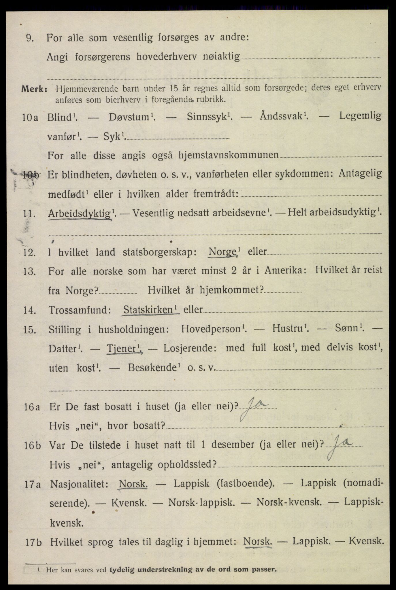 SAT, 1920 census for Skogn, 1920, p. 4830