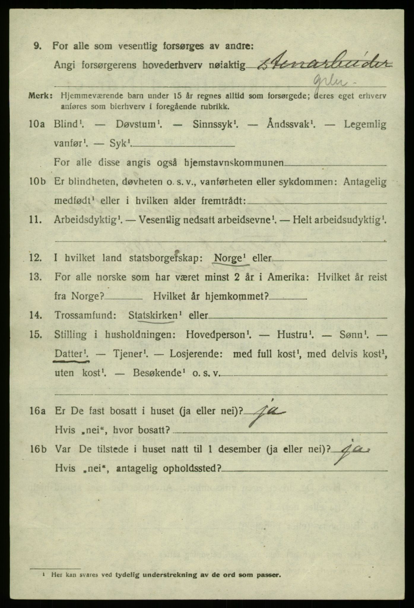 SAB, 1920 census for Laksevåg, 1920, p. 17125