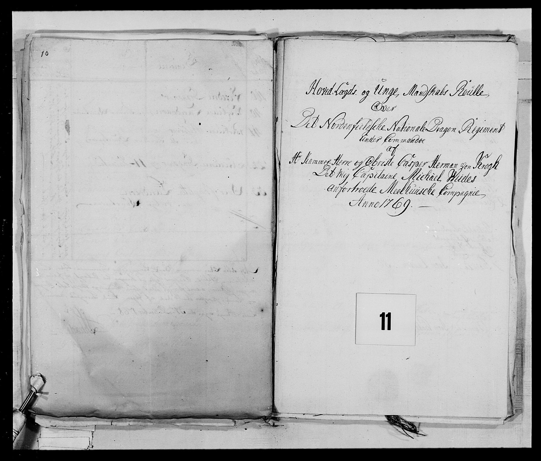 Generalitets- og kommissariatskollegiet, Det kongelige norske kommissariatskollegium, AV/RA-EA-5420/E/Eh/L0019: Nordafjelske dragonregiment, 1761-1769, p. 80