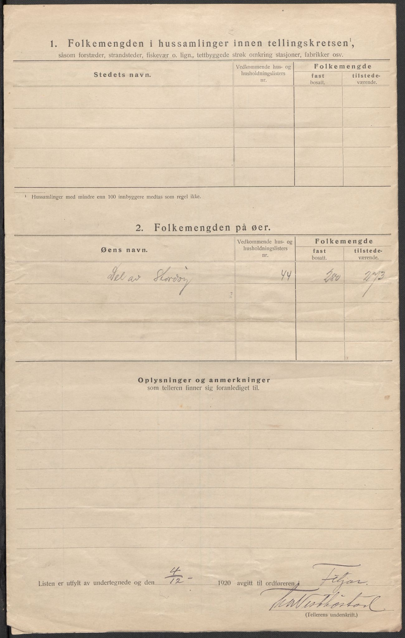 SAB, 1920 census for Fitjar, 1920, p. 40