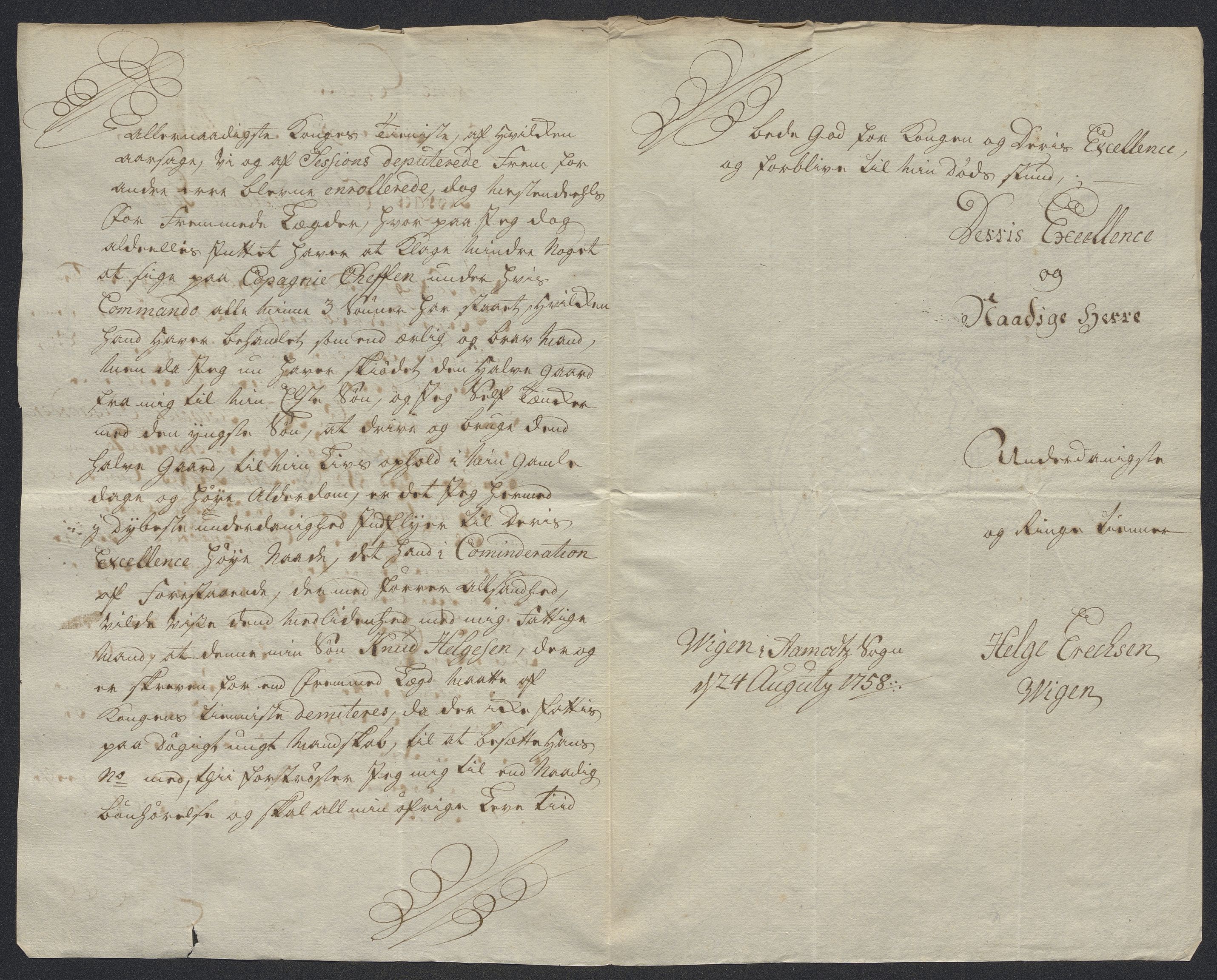 Kommanderende general (KG I) med Det norske krigsdirektorium, AV/RA-EA-5419/E/Ec/L0021: Ruller over nedkommanderte mannskap, 1758-1762, p. 270