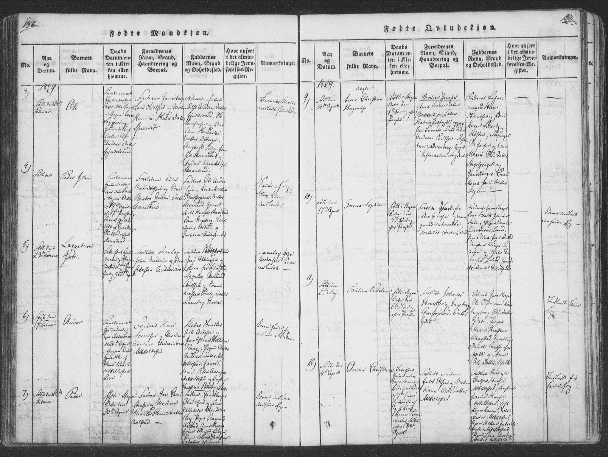 Ministerialprotokoller, klokkerbøker og fødselsregistre - Nordland, AV/SAT-A-1459/855/L0798: Parish register (official) no. 855A06, 1821-1835, p. 136-137