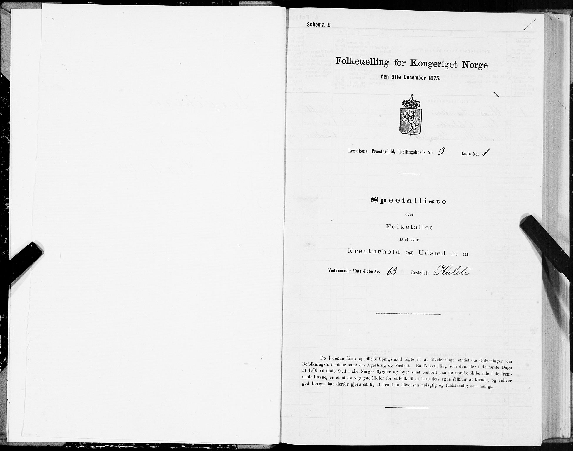 SAT, 1875 census for 1718P Leksvik, 1875, p. 2001