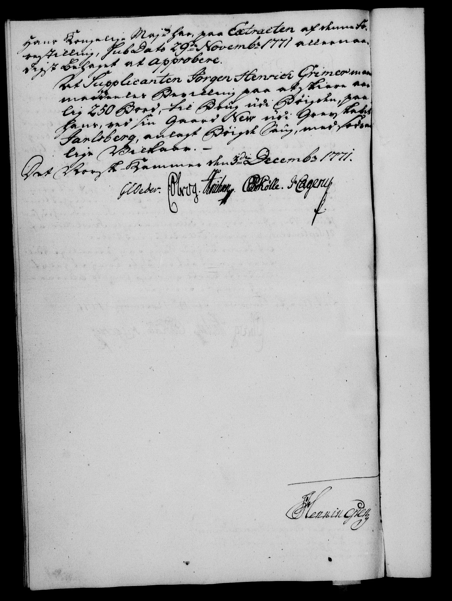 Rentekammeret, Kammerkanselliet, RA/EA-3111/G/Gf/Gfa/L0054: Norsk relasjons- og resolusjonsprotokoll (merket RK 52.54), 1771-1772, p. 181