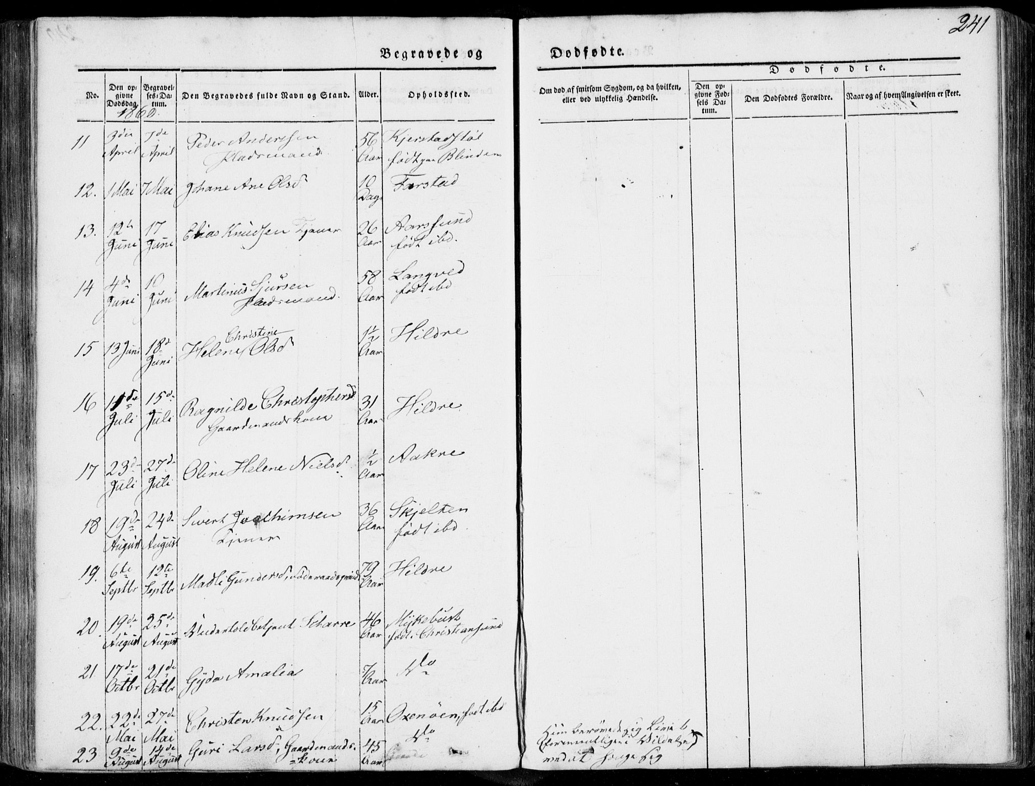 Ministerialprotokoller, klokkerbøker og fødselsregistre - Møre og Romsdal, AV/SAT-A-1454/536/L0497: Parish register (official) no. 536A06, 1845-1865, p. 241