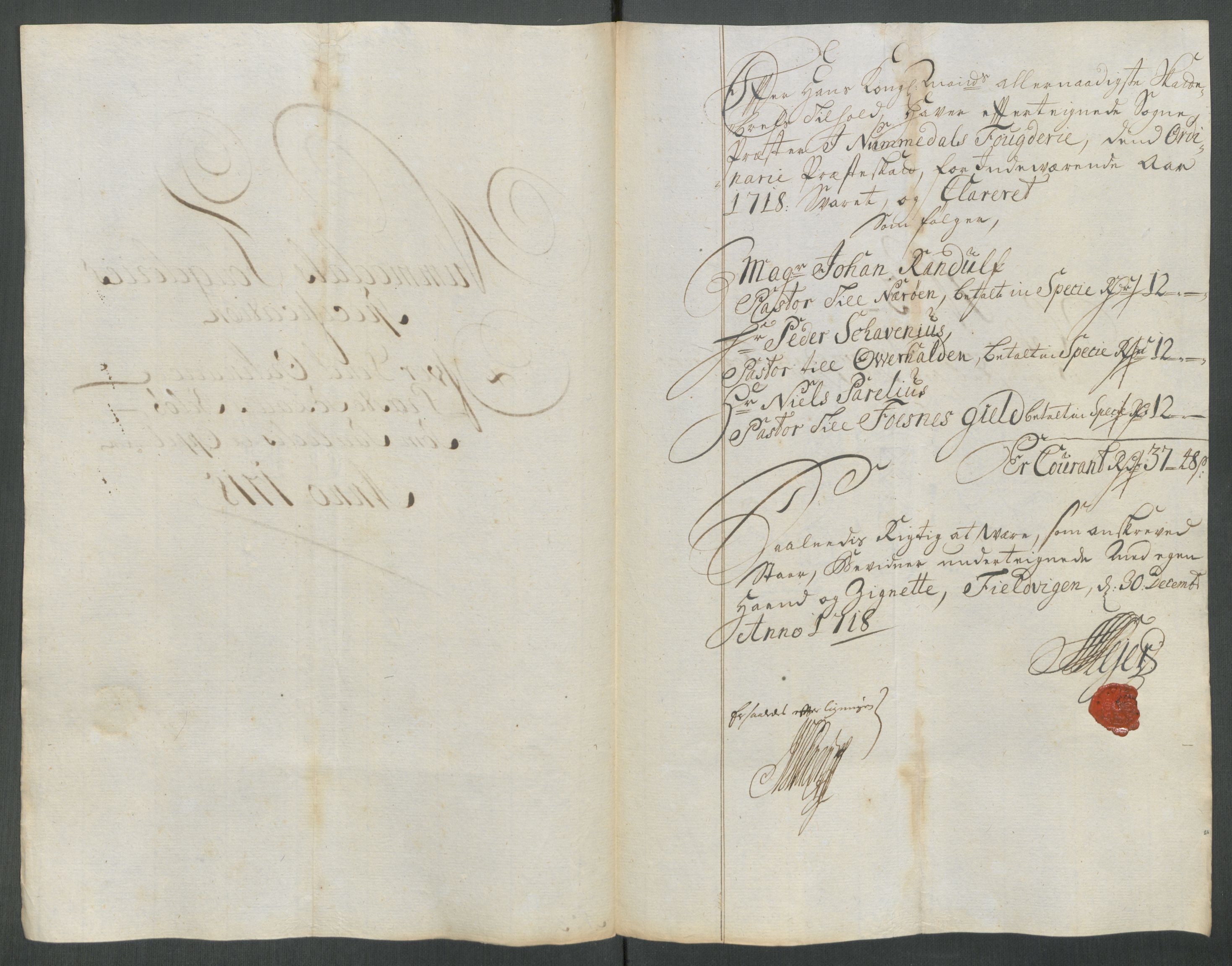 Rentekammeret inntil 1814, Reviderte regnskaper, Fogderegnskap, AV/RA-EA-4092/R64/L4439: Fogderegnskap Namdal, 1718, p. 102