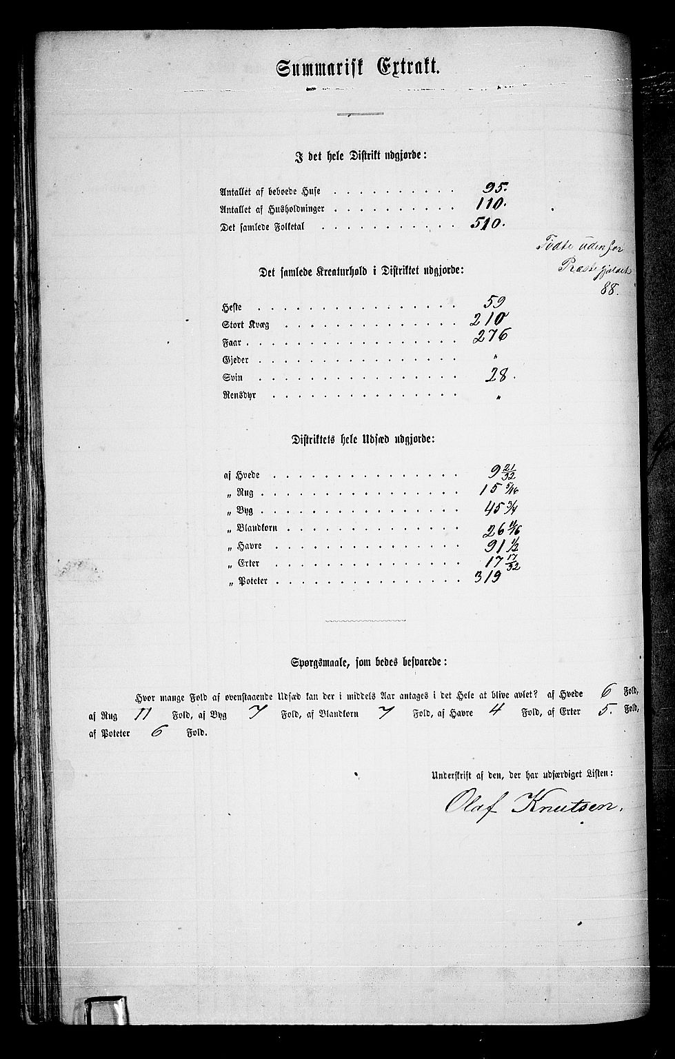 RA, 1865 census for Modum, 1865, p. 52