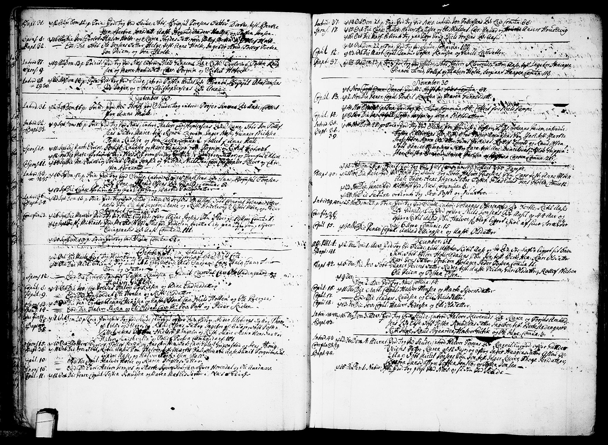 Sauherad kirkebøker, AV/SAKO-A-298/F/Fa/L0003: Parish register (official) no. I 3, 1722-1766