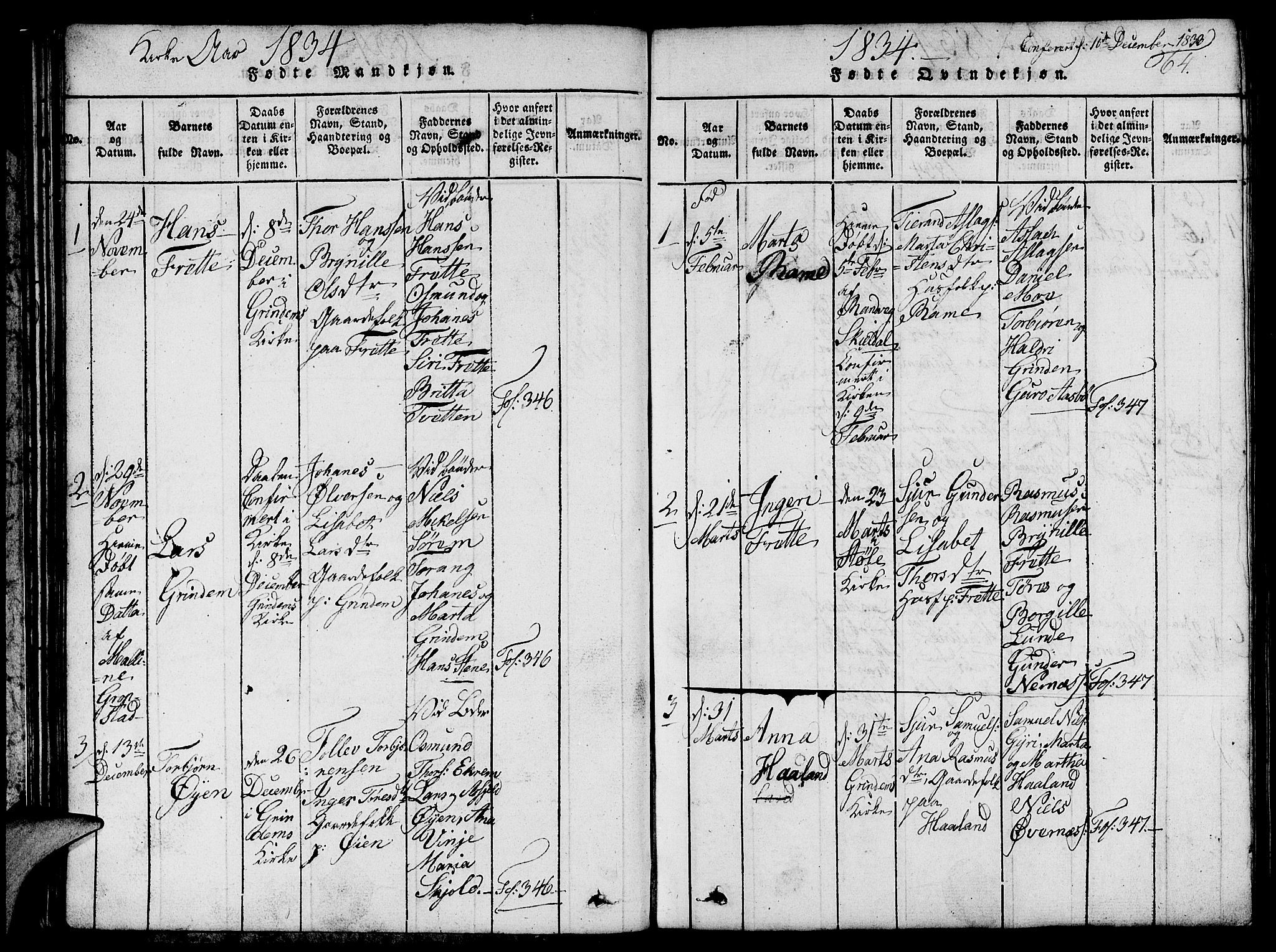 Etne sokneprestembete, SAB/A-75001/H/Hab: Parish register (copy) no. C 1, 1816-1841, p. 64