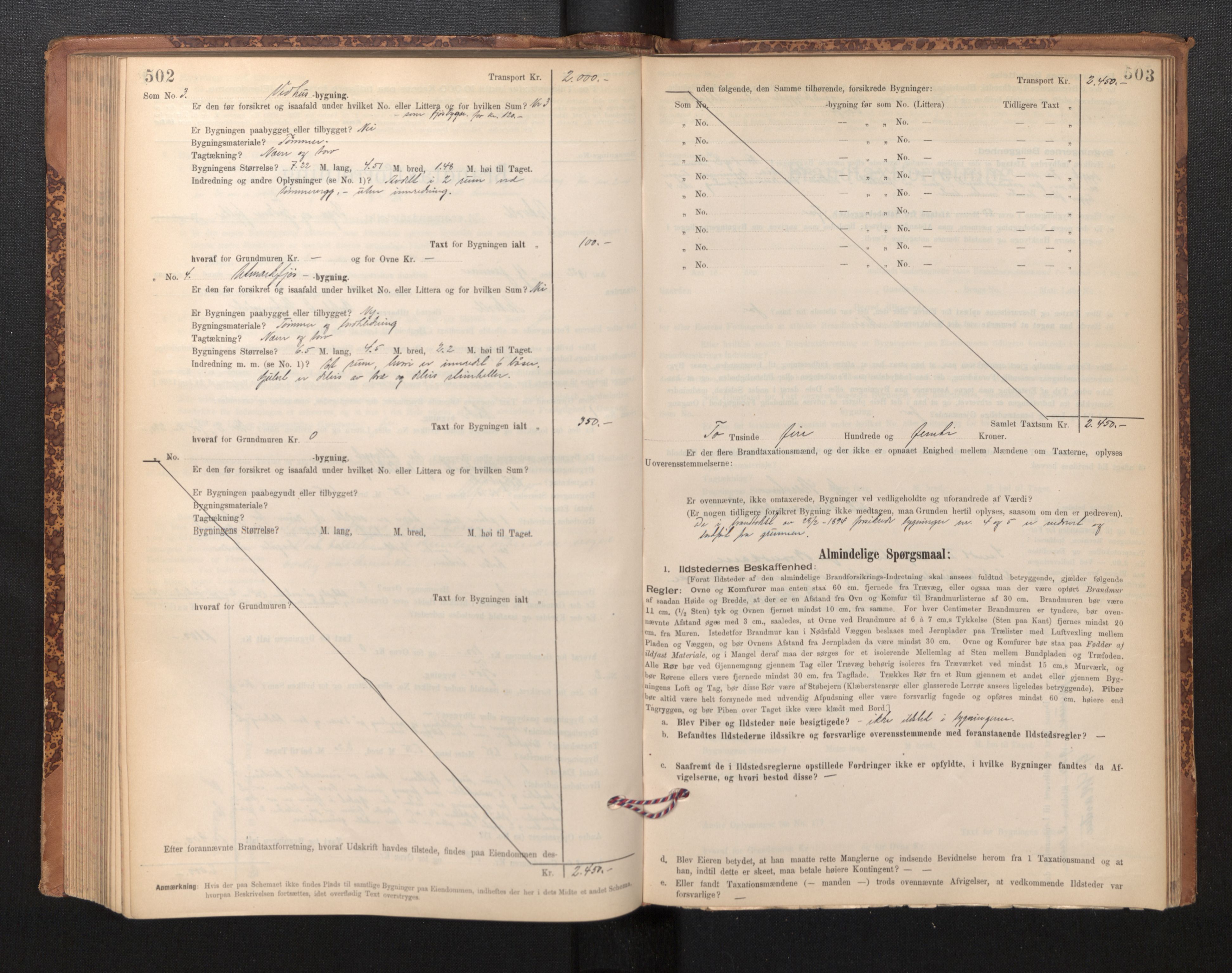 Lensmannen i Askvoll, AV/SAB-A-26301/0012/L0004: Branntakstprotokoll, skjematakst og liste over branntakstmenn, 1895-1932, p. 502-503