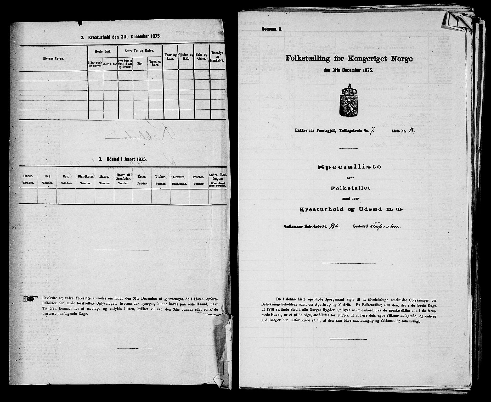 RA, 1875 census for 0128P Rakkestad, 1875, p. 736