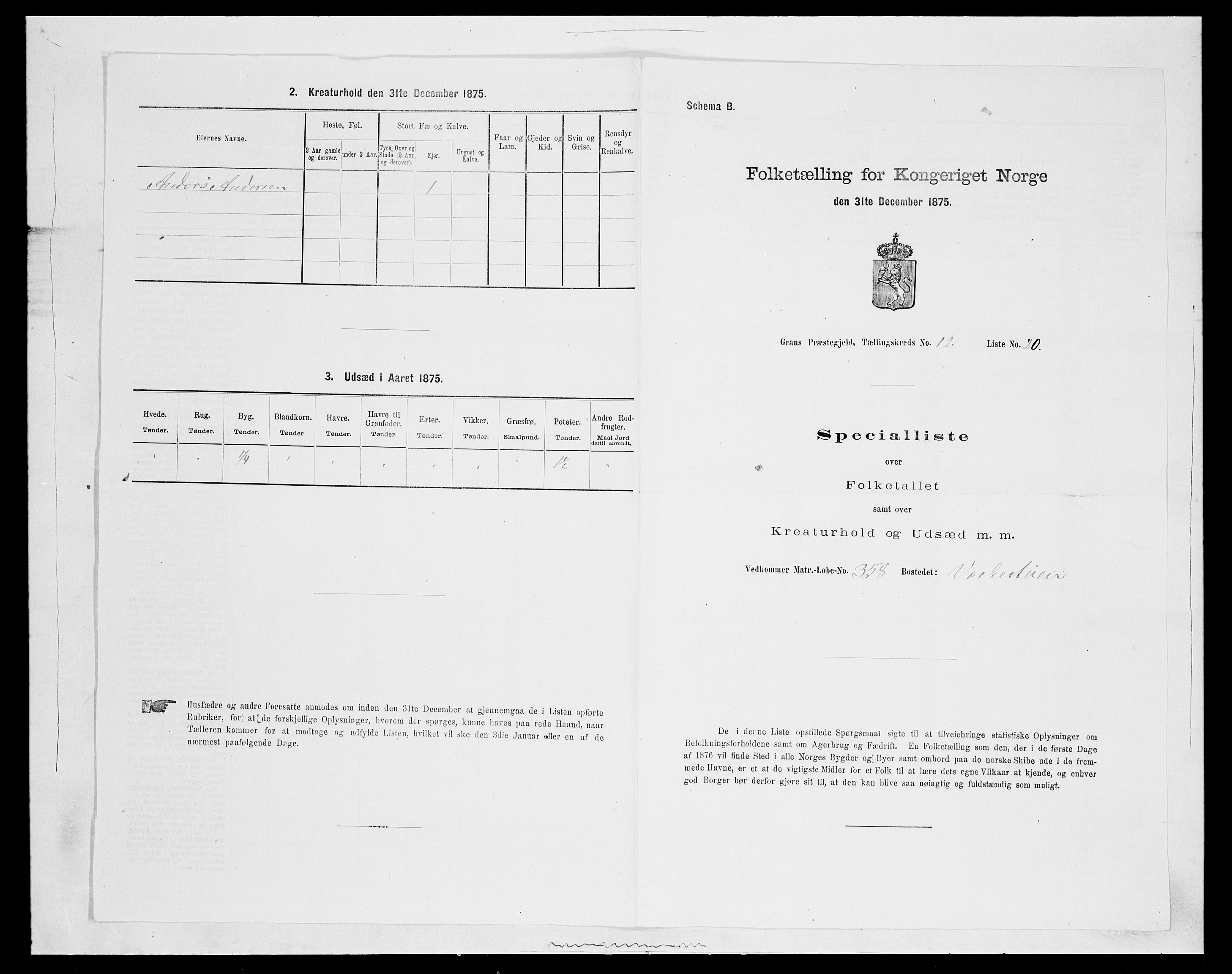 SAH, 1875 census for 0534P Gran, 1875, p. 2279