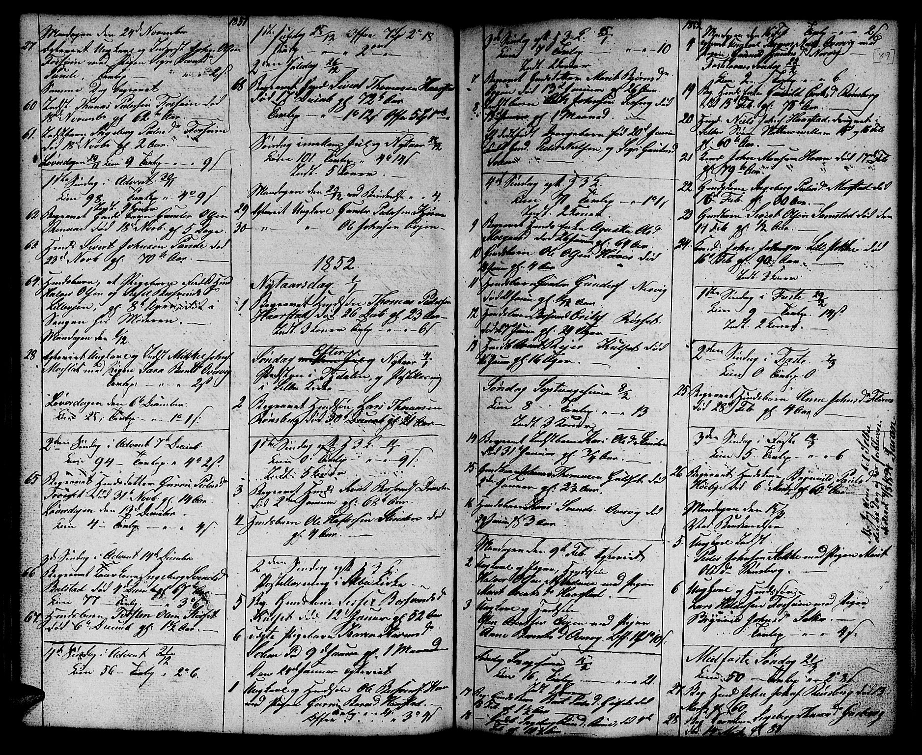 Ministerialprotokoller, klokkerbøker og fødselsregistre - Sør-Trøndelag, SAT/A-1456/695/L1154: Parish register (copy) no. 695C05, 1842-1858, p. 89