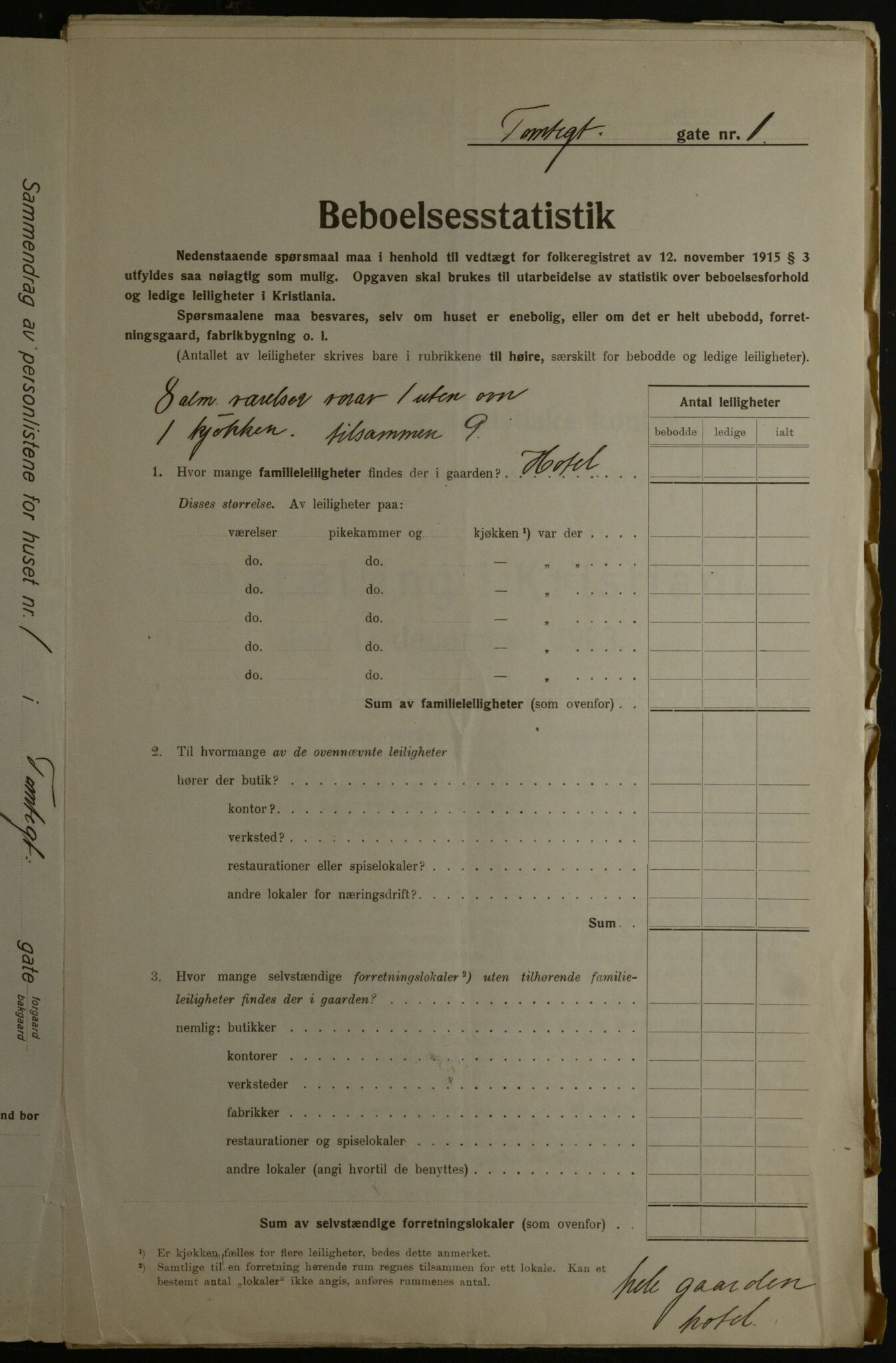 OBA, Municipal Census 1923 for Kristiania, 1923, p. 125227