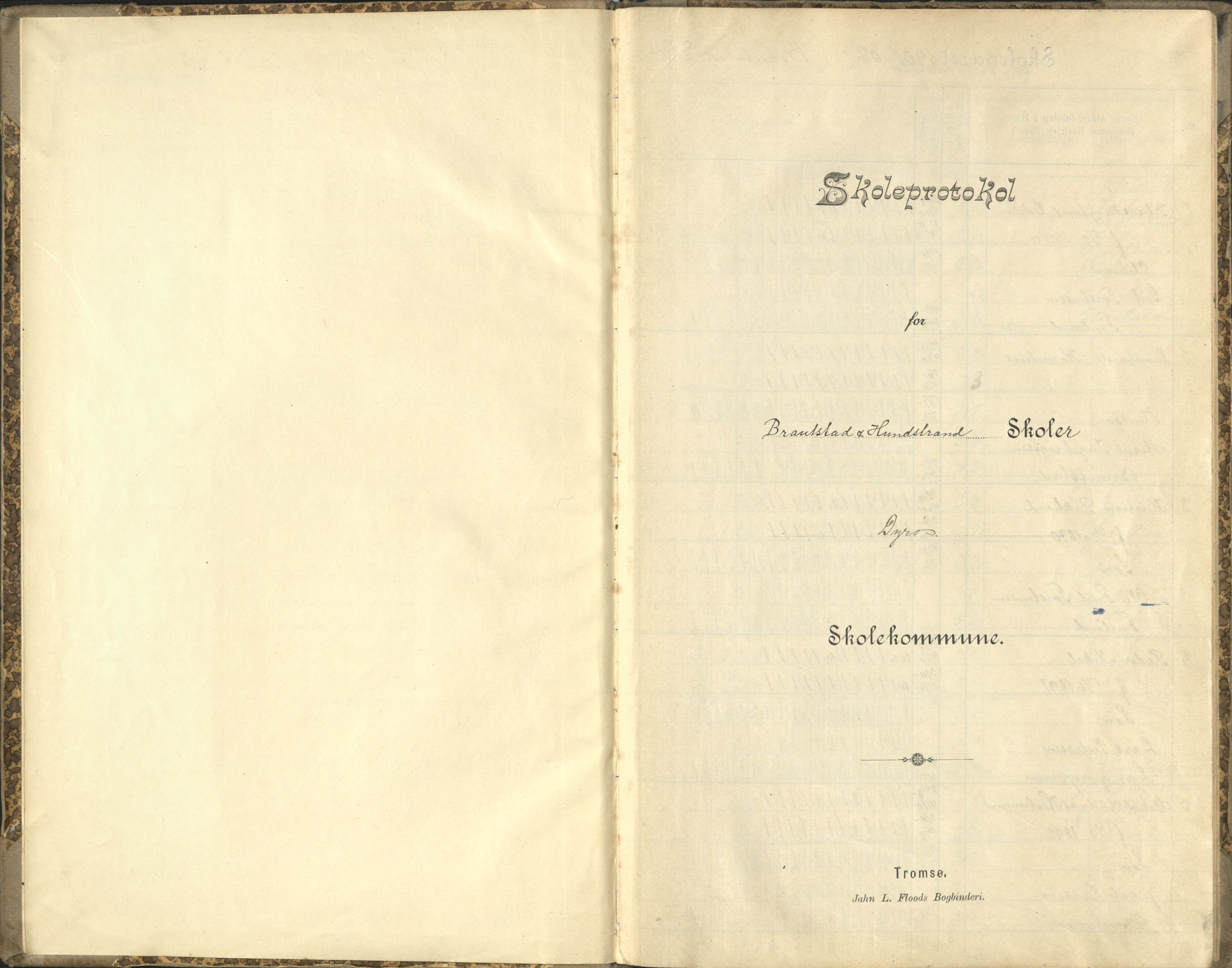 Dyrøy kommune, AT/K-1926/05/00/003: Brødstad og Hundstrand skole, 1902-1911