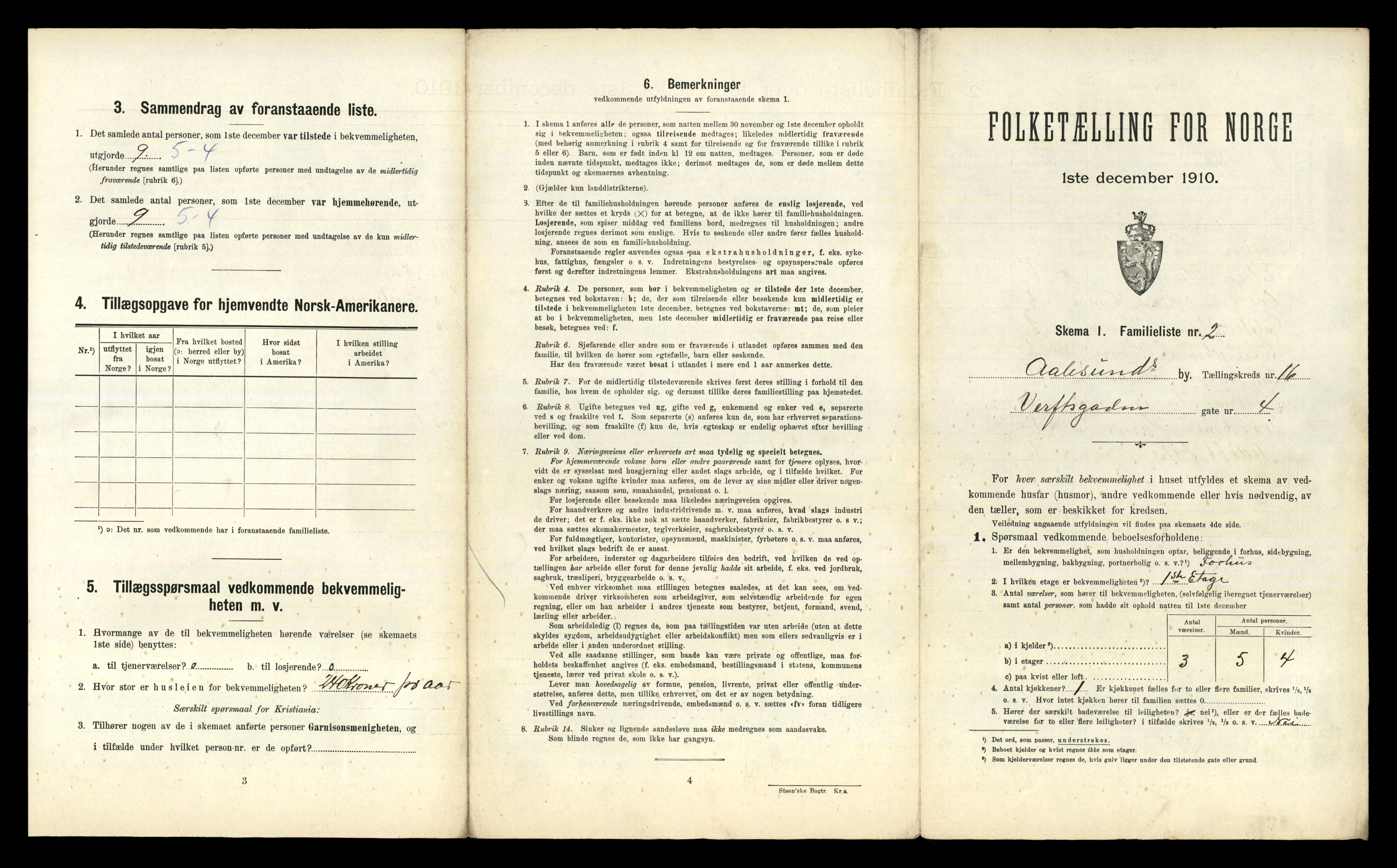 RA, 1910 census for Ålesund, 1910, p. 6537