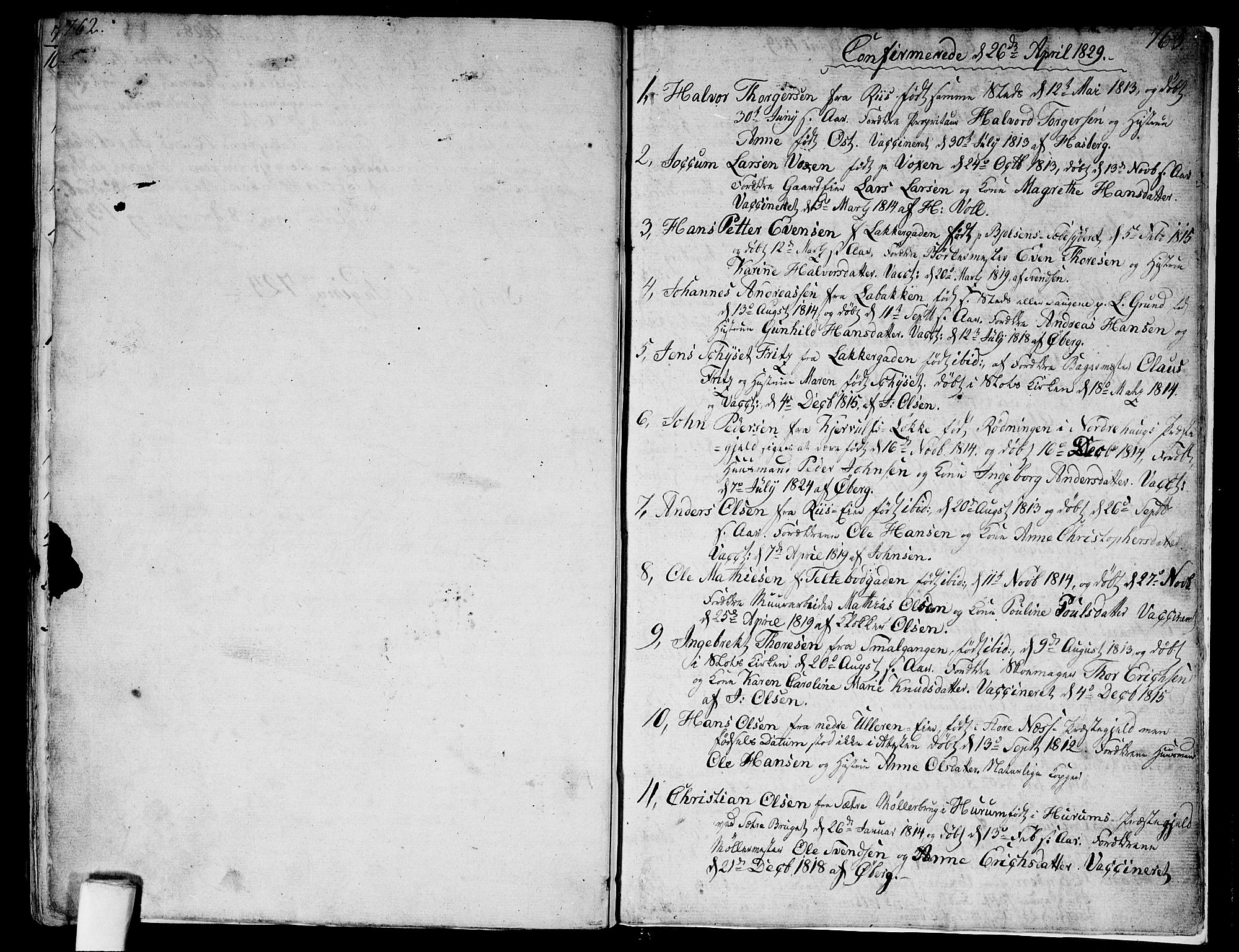 Aker prestekontor kirkebøker, SAO/A-10861/G/L0004: Parish register (copy) no. 4, 1819-1829, p. 762-763
