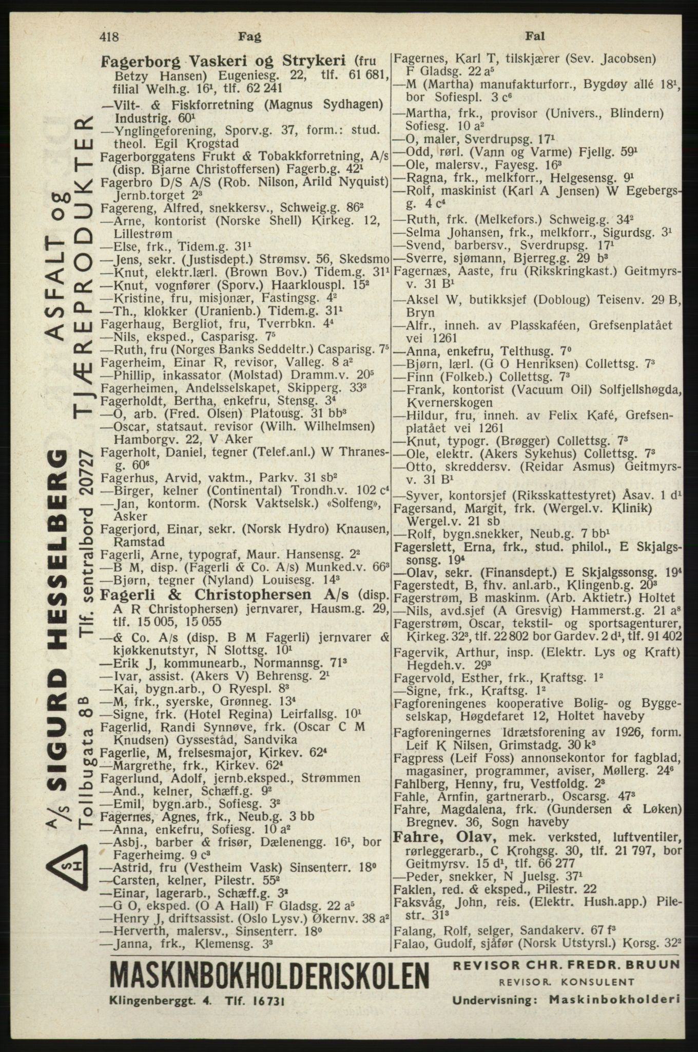 Kristiania/Oslo adressebok, PUBL/-, 1940, p. 436