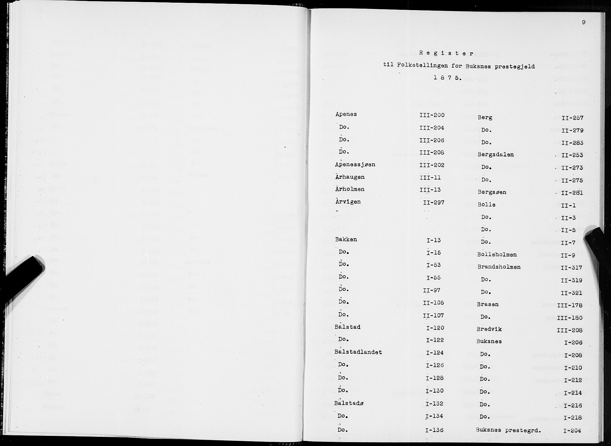 SAT, 1875 census for 1860P Buksnes, 1875, p. 9