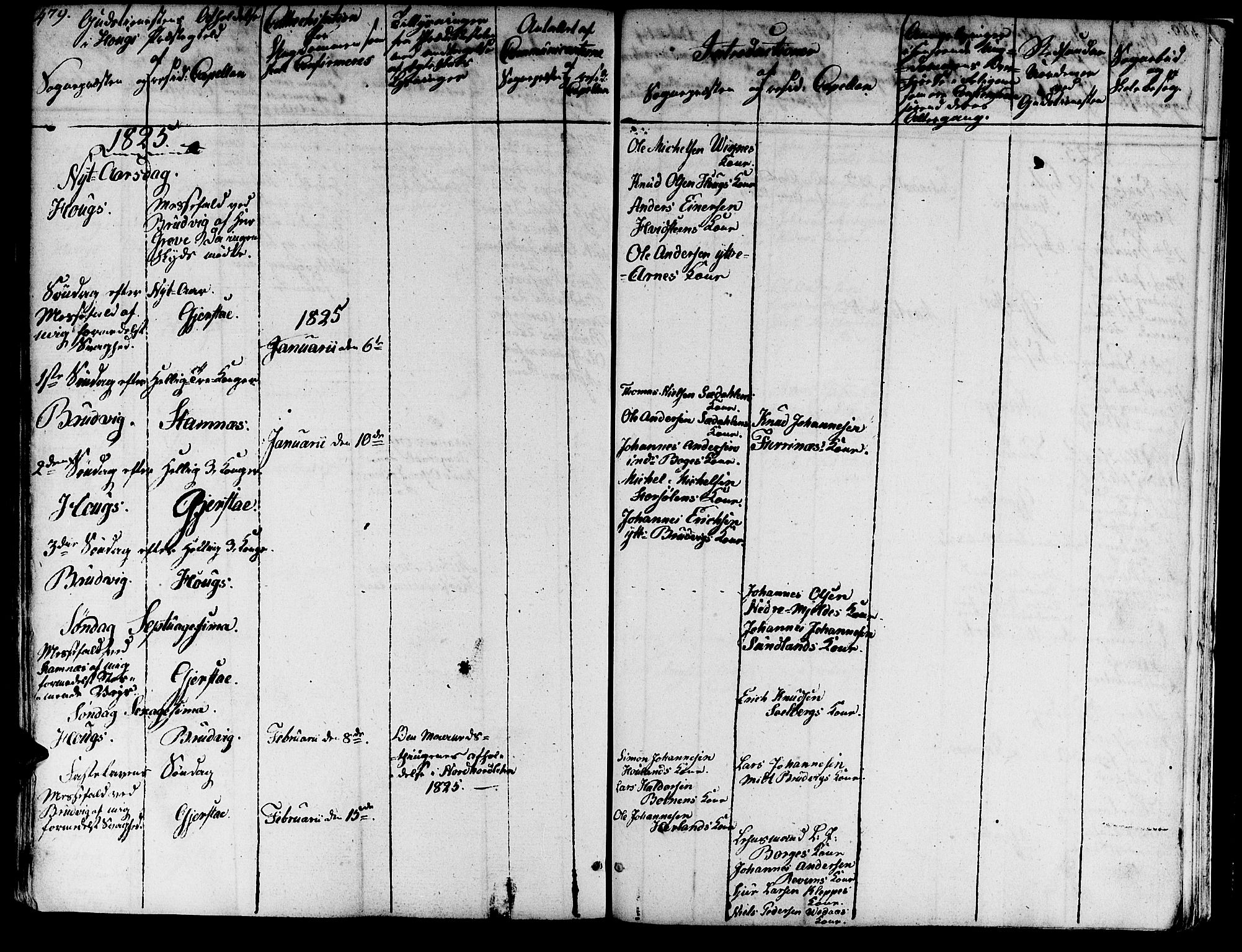 Haus sokneprestembete, SAB/A-75601/H/Haa: Parish register (official) no. A 13, 1821-1827, p. 479