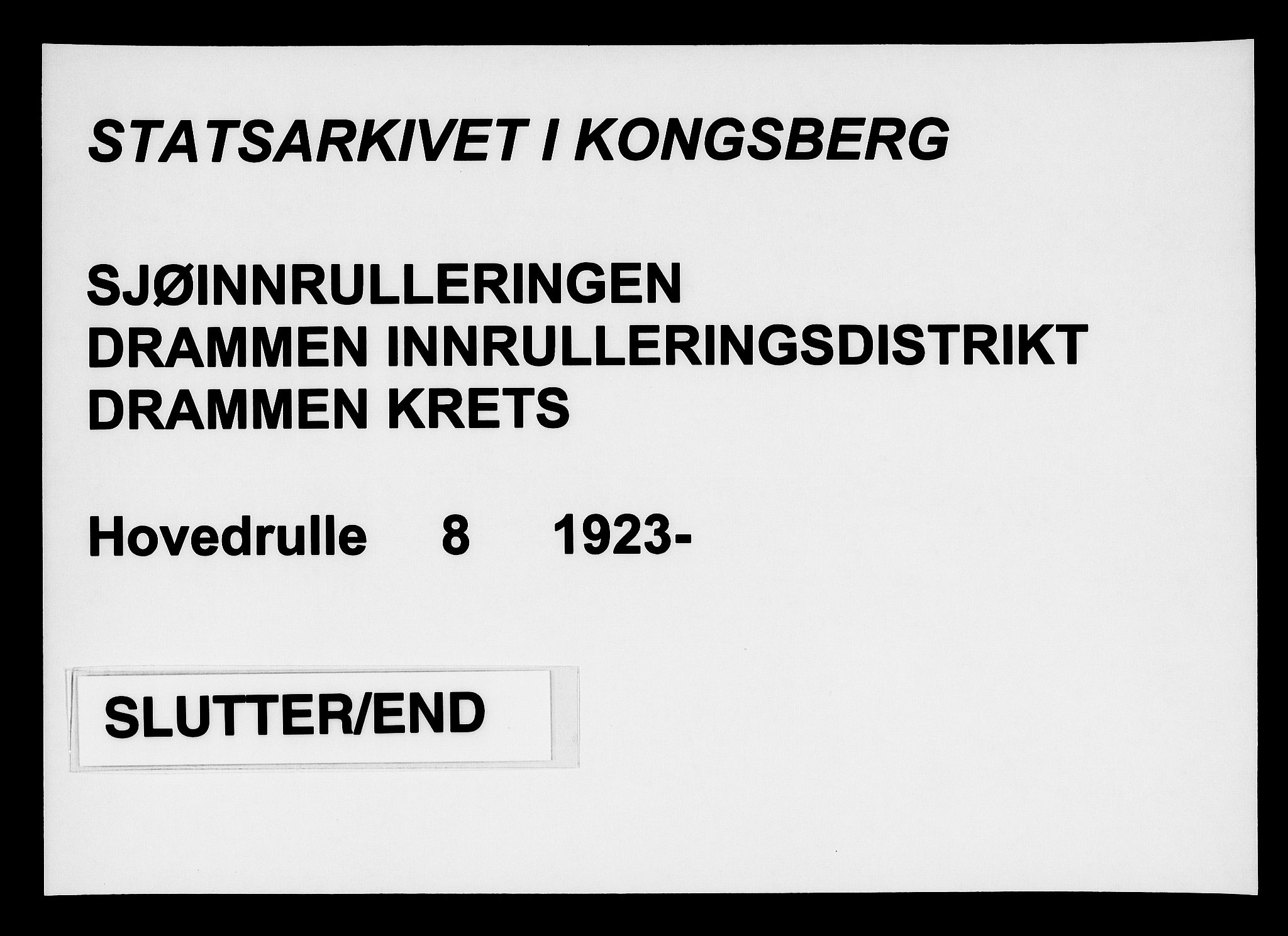 Drammen innrulleringsdistrikt, AV/SAKO-A-781/F/Fc/L0008: Hovedrulle, 1923, p. 360