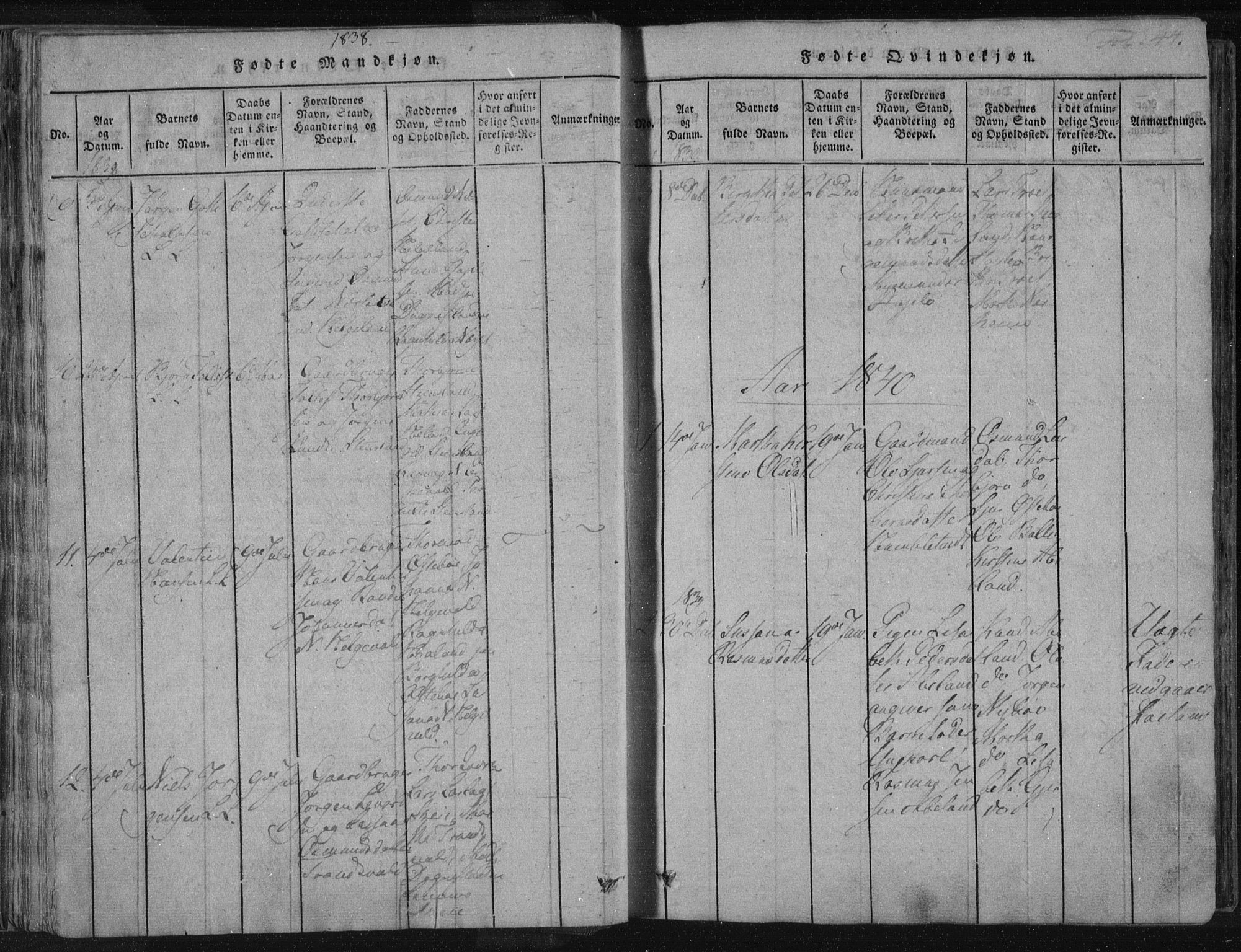 Vikedal sokneprestkontor, AV/SAST-A-101840/01/IV: Parish register (official) no. A 4, 1816-1850, p. 44