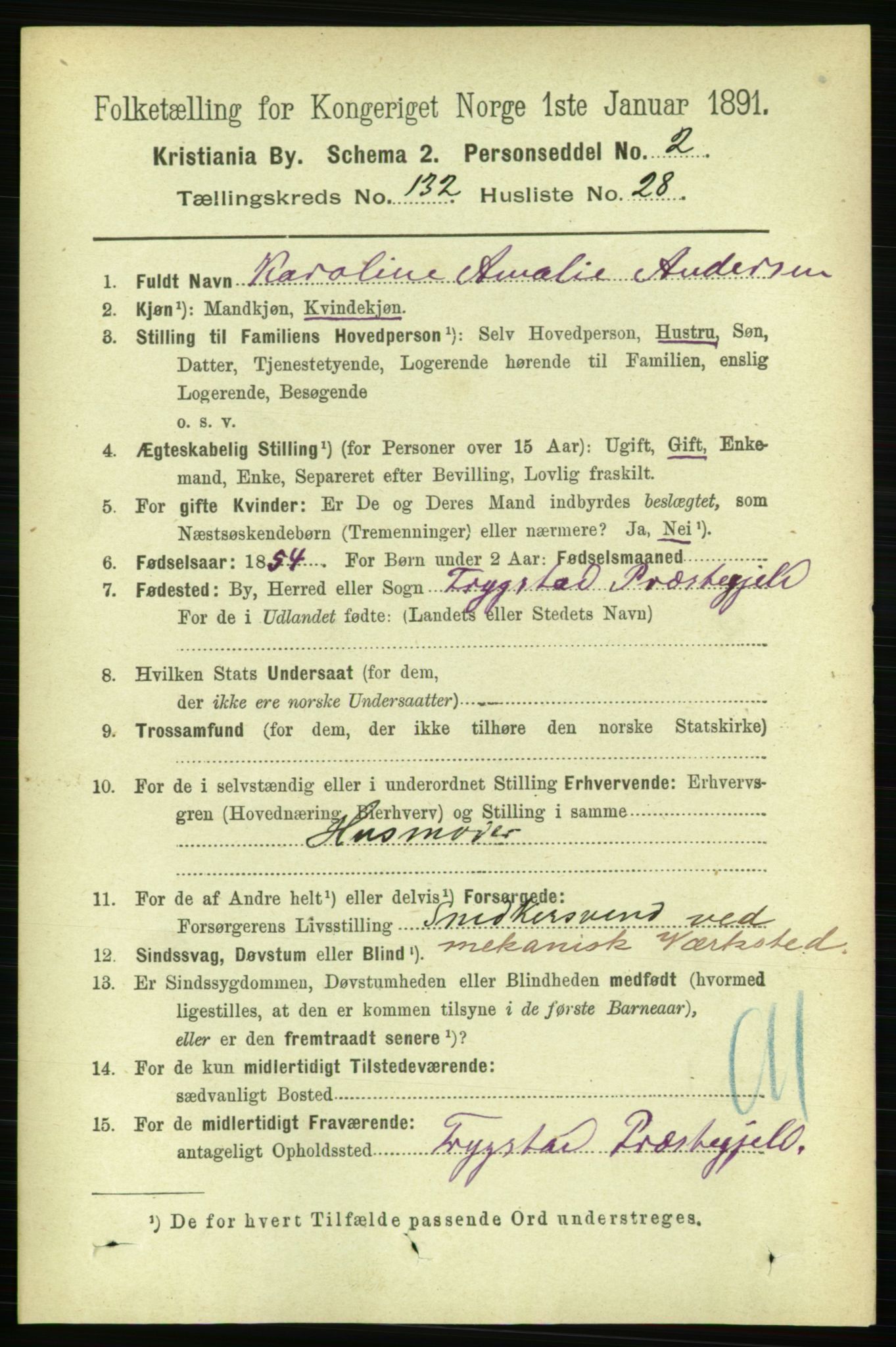 RA, 1891 census for 0301 Kristiania, 1891, p. 71779