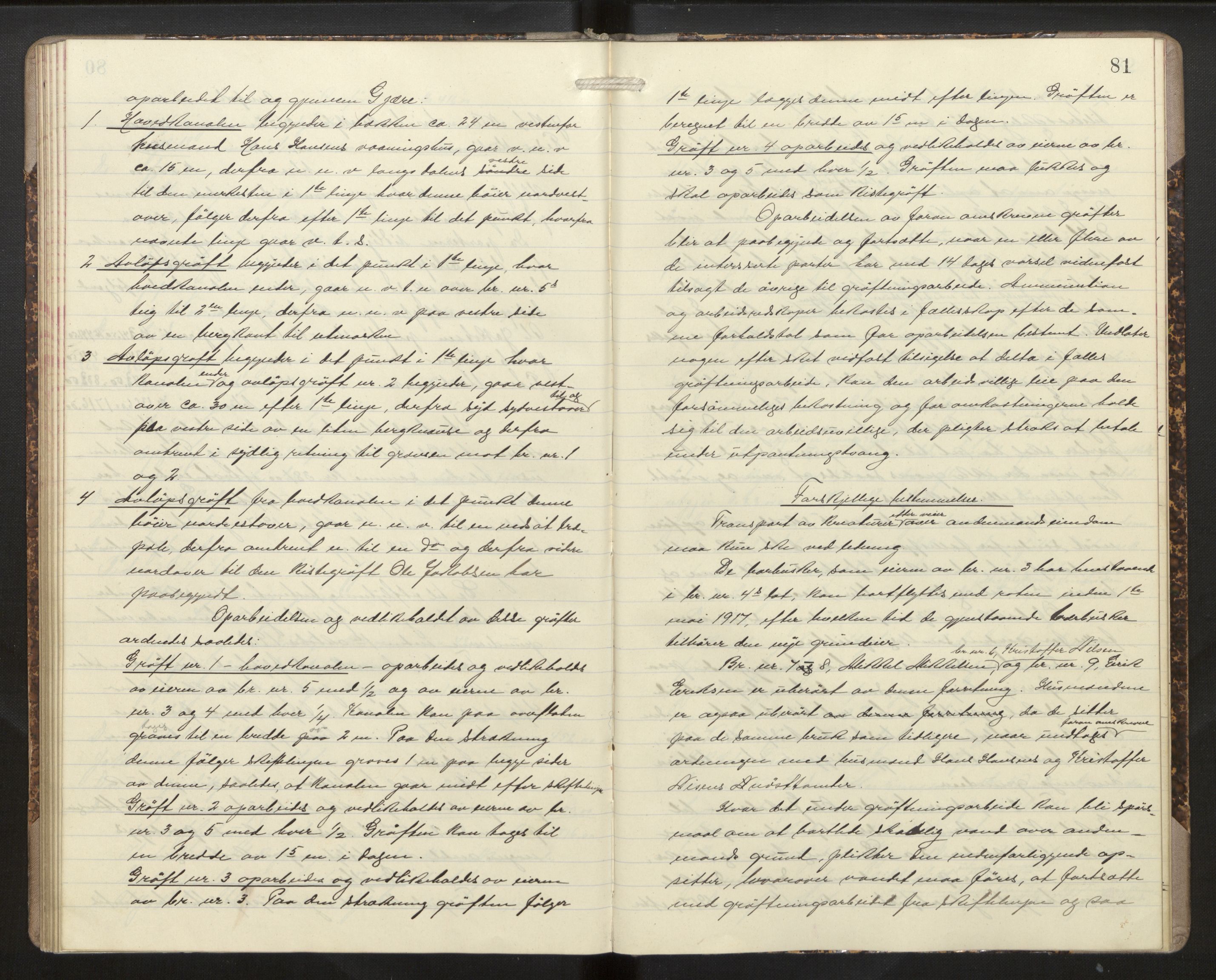 Hordaland jordskiftedøme - II Ytre Nordhordland jordskiftedistrikt, AV/SAB-A-6901/A/Aa/L0013: Forhandlingsprotokoll, 1914-1915, p. 80b-81a