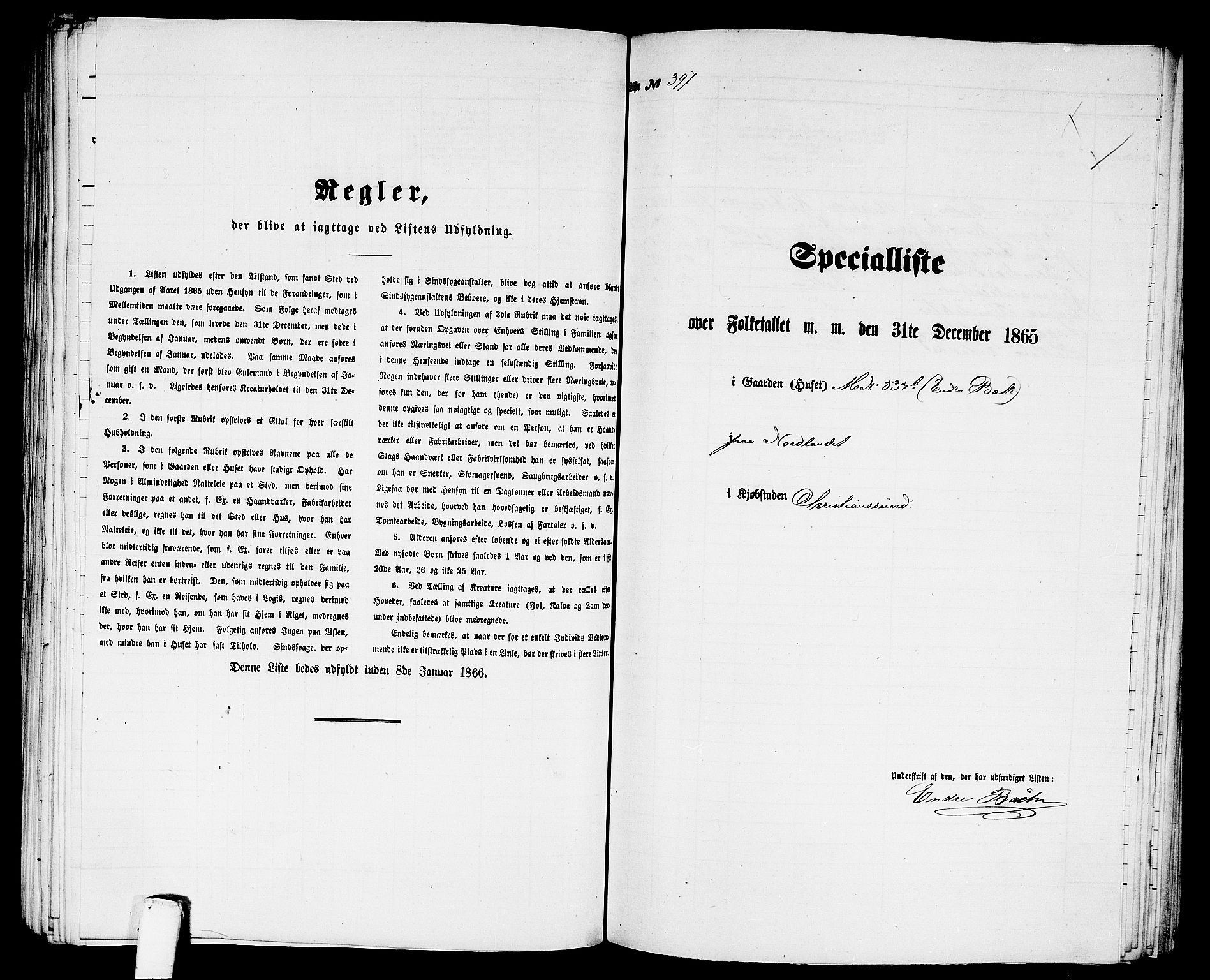 RA, 1865 census for Kristiansund/Kristiansund, 1865, p. 809