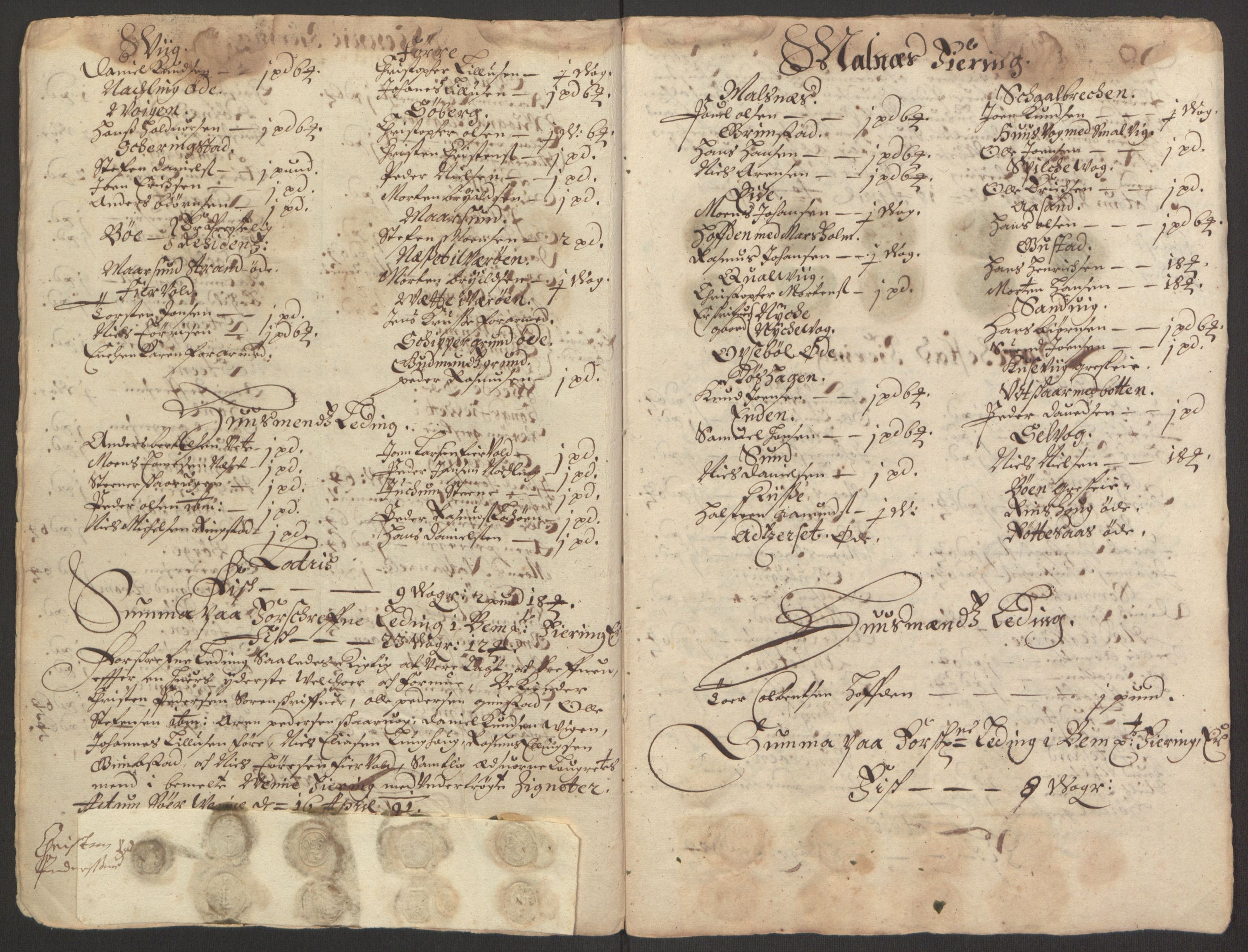 Rentekammeret inntil 1814, Reviderte regnskaper, Fogderegnskap, AV/RA-EA-4092/R67/L4676: Fogderegnskap Vesterålen, Andenes og Lofoten, 1691-1693, p. 57