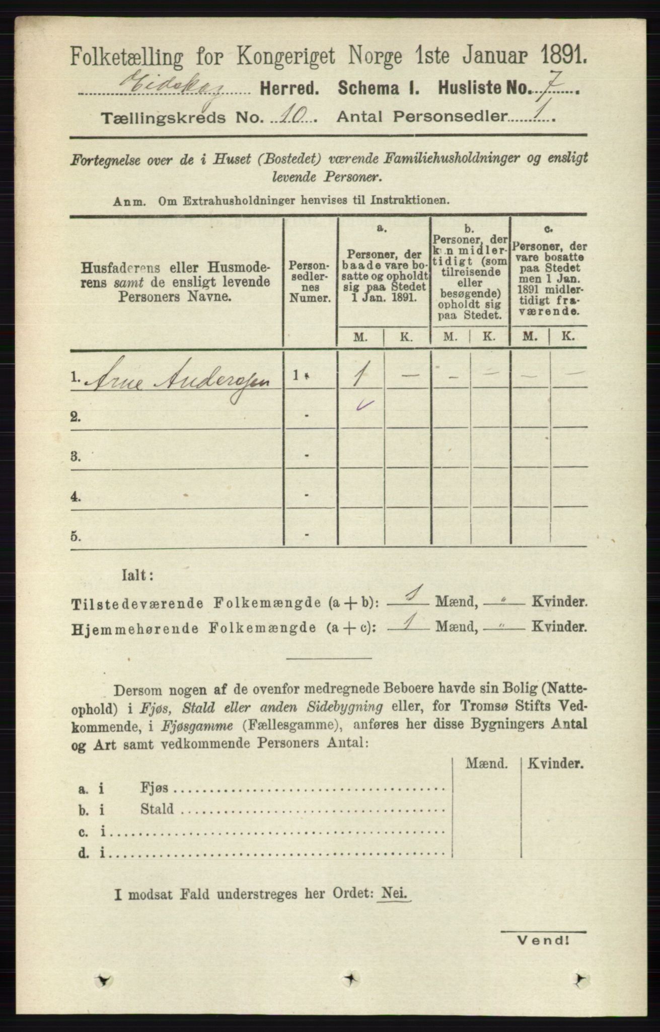 RA, 1891 census for 0420 Eidskog, 1891, p. 6020