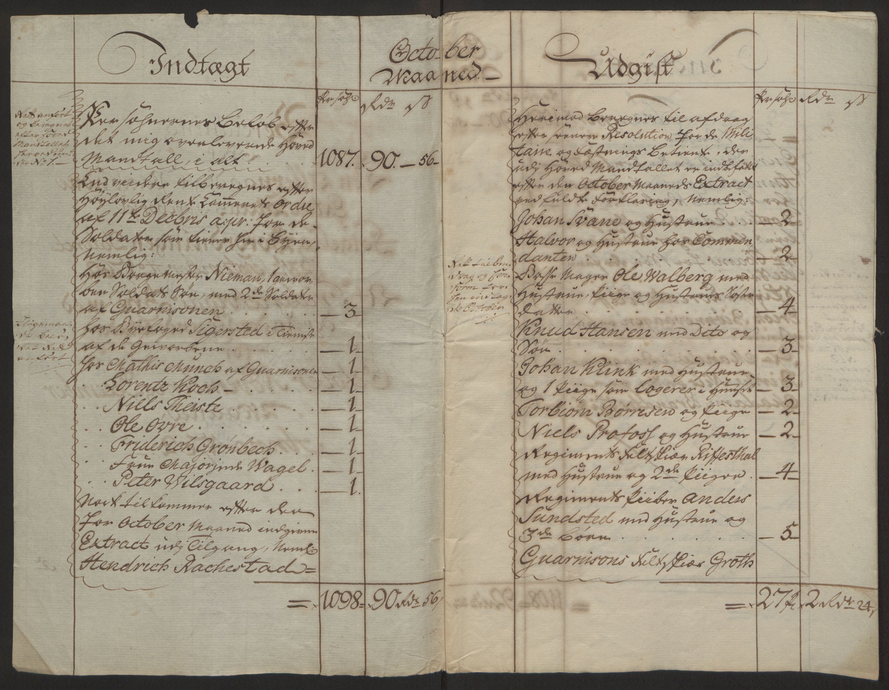 Rentekammeret inntil 1814, Reviderte regnskaper, Byregnskaper, RA/EA-4066/R/Rb/L0029/0001: [B3] Kontribusjonsregnskap / Ekstraskatt, 1762-1772, p. 5