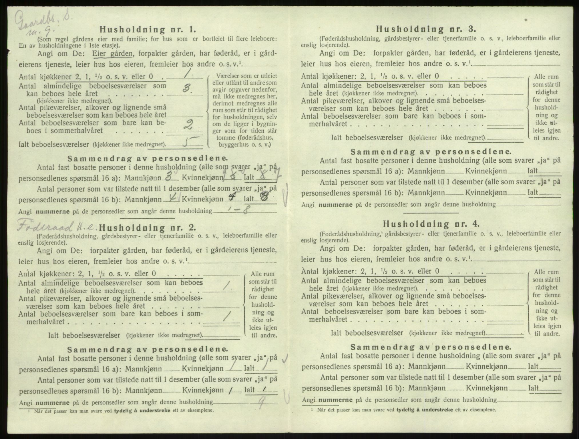 SAB, 1920 census for Lavik, 1920, p. 40