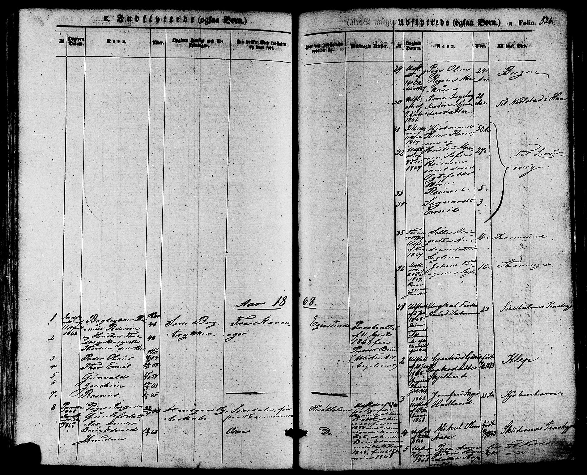 Eigersund sokneprestkontor, SAST/A-101807/S08/L0014: Parish register (official) no. A 13, 1866-1878, p. 526