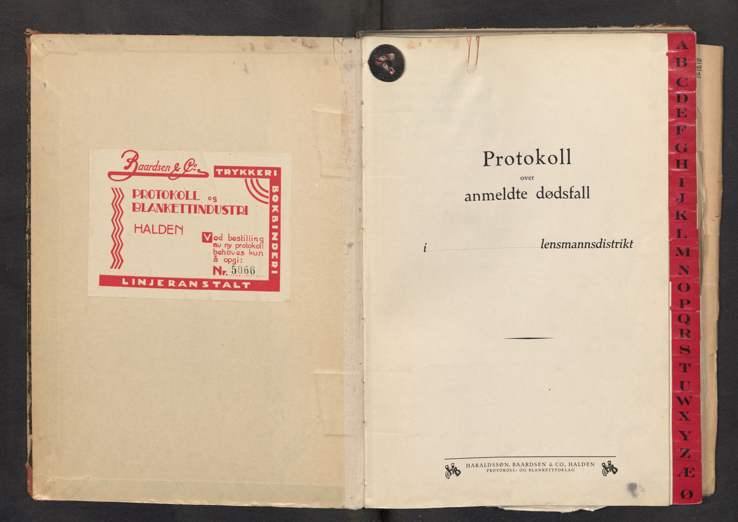 Lensmannen i Askøy, SAB/A-31001/0006/L0005: Dødsfallprotokoll med register , 1942-1947