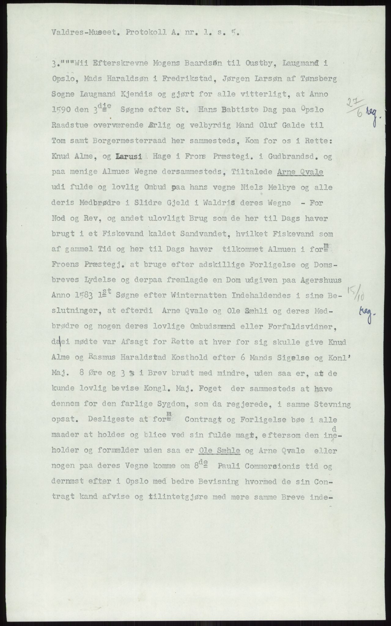 Samlinger til kildeutgivelse, Diplomavskriftsamlingen, AV/RA-EA-4053/H/Ha, p. 482