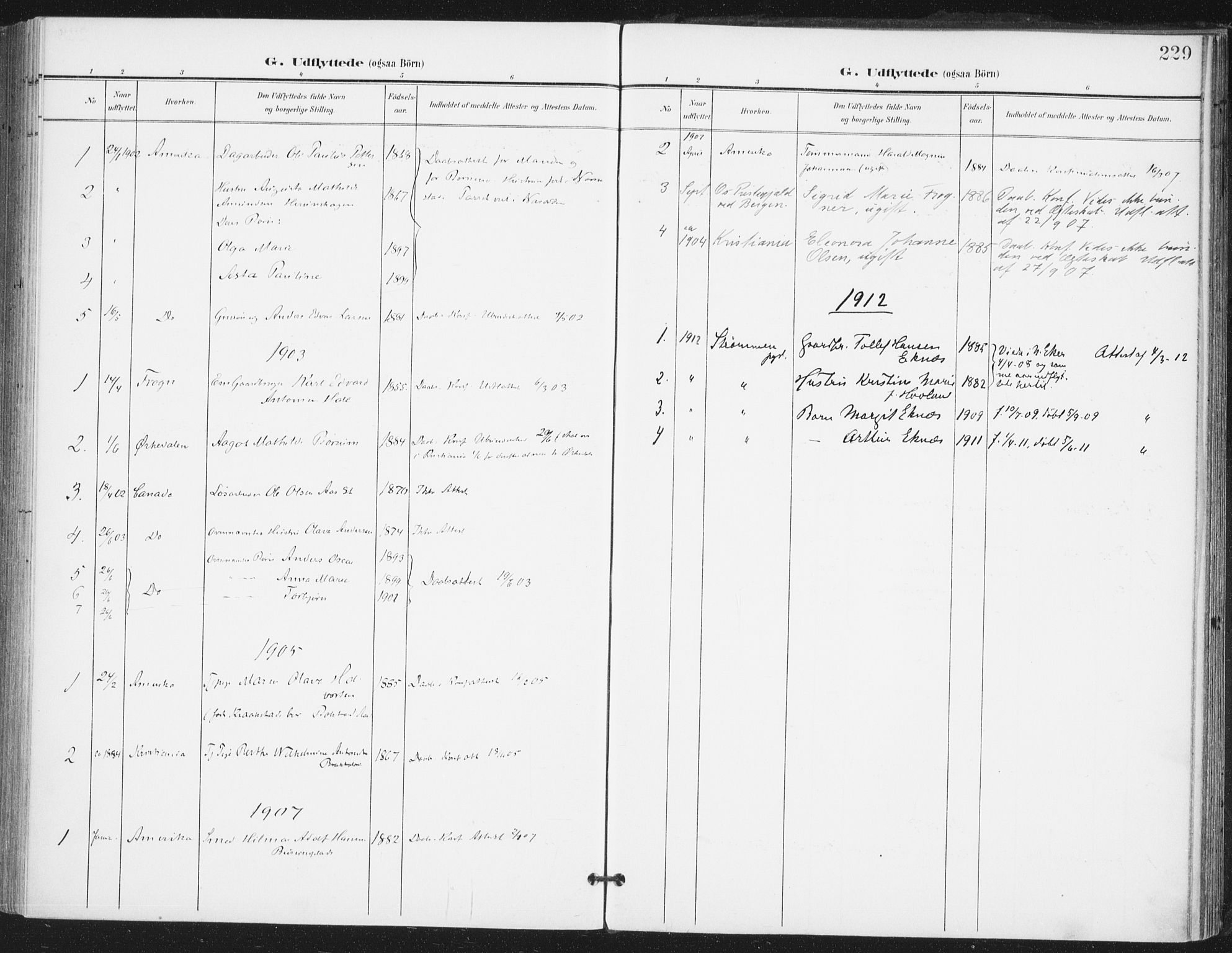 Ås prestekontor Kirkebøker, SAO/A-10894/F/Fa/L0010: Parish register (official) no. I 10, 1900-1918, p. 229