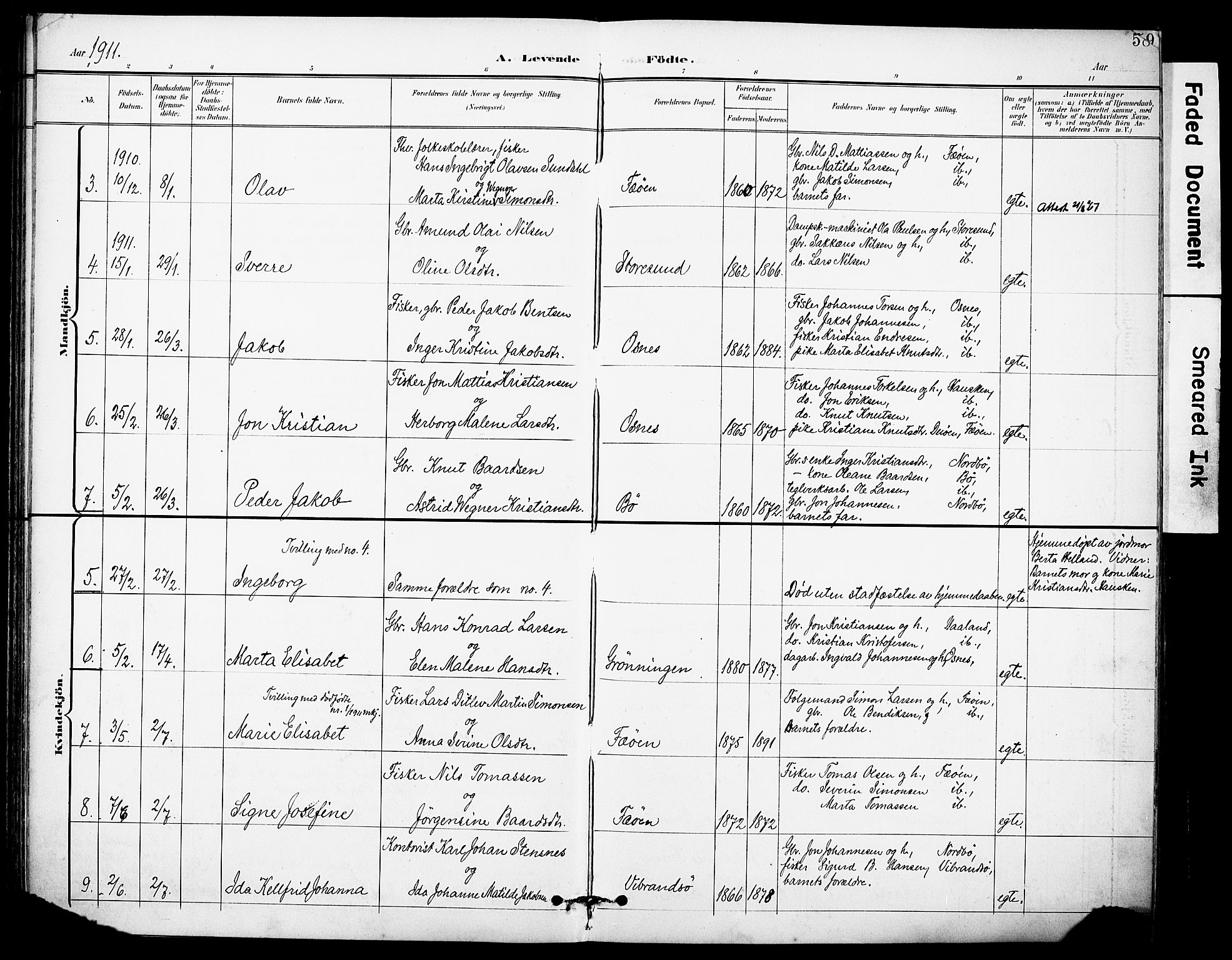 Torvastad sokneprestkontor, AV/SAST-A -101857/H/Ha/Haa/L0017: Parish register (official) no. A 16, 1899-1911, p. 58