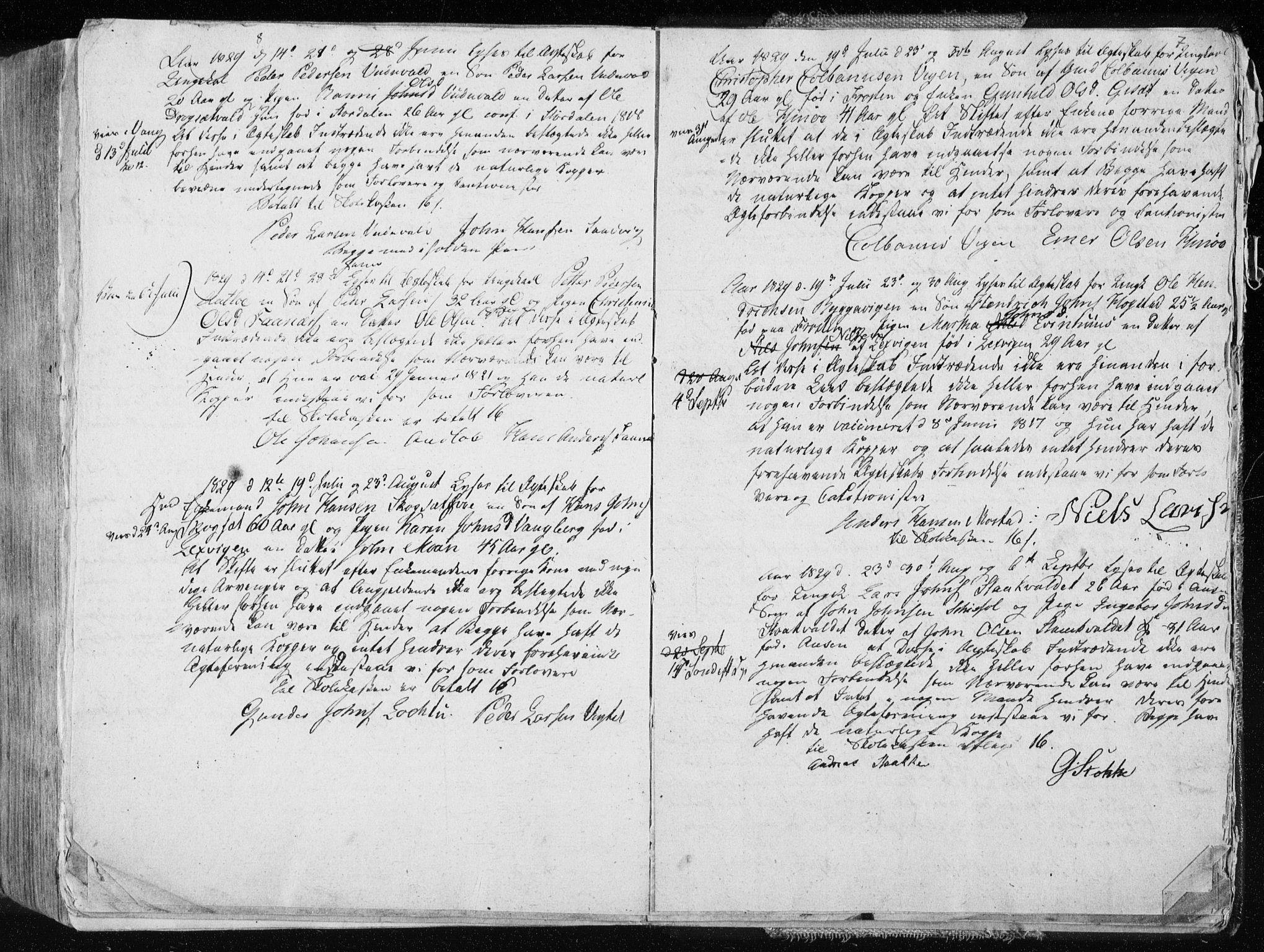 Ministerialprotokoller, klokkerbøker og fødselsregistre - Nord-Trøndelag, SAT/A-1458/713/L0114: Parish register (official) no. 713A05, 1827-1839, p. 7