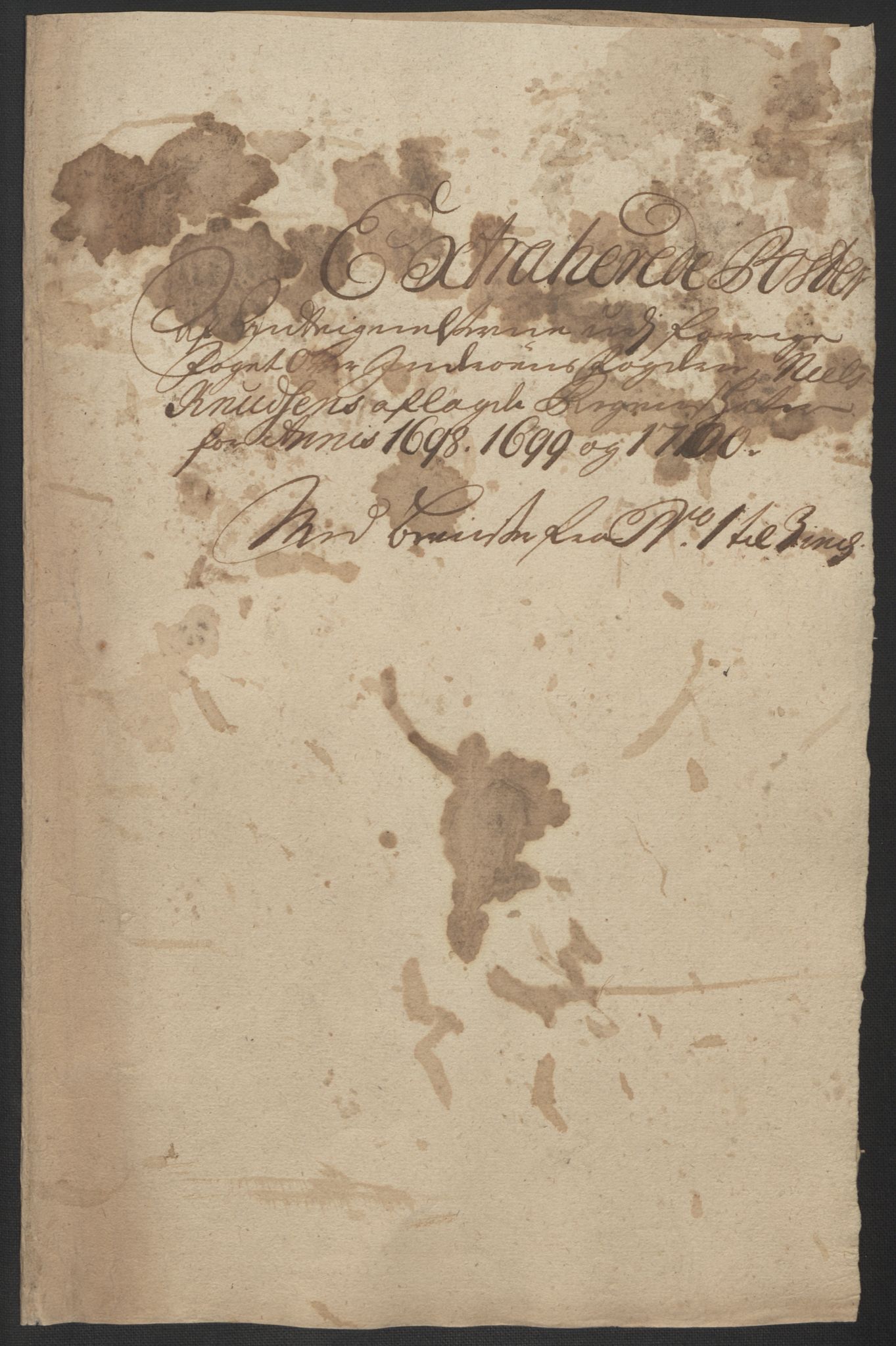 Rentekammeret inntil 1814, Reviderte regnskaper, Fogderegnskap, RA/EA-4092/R63/L4311: Fogderegnskap Inderøy, 1700, p. 293