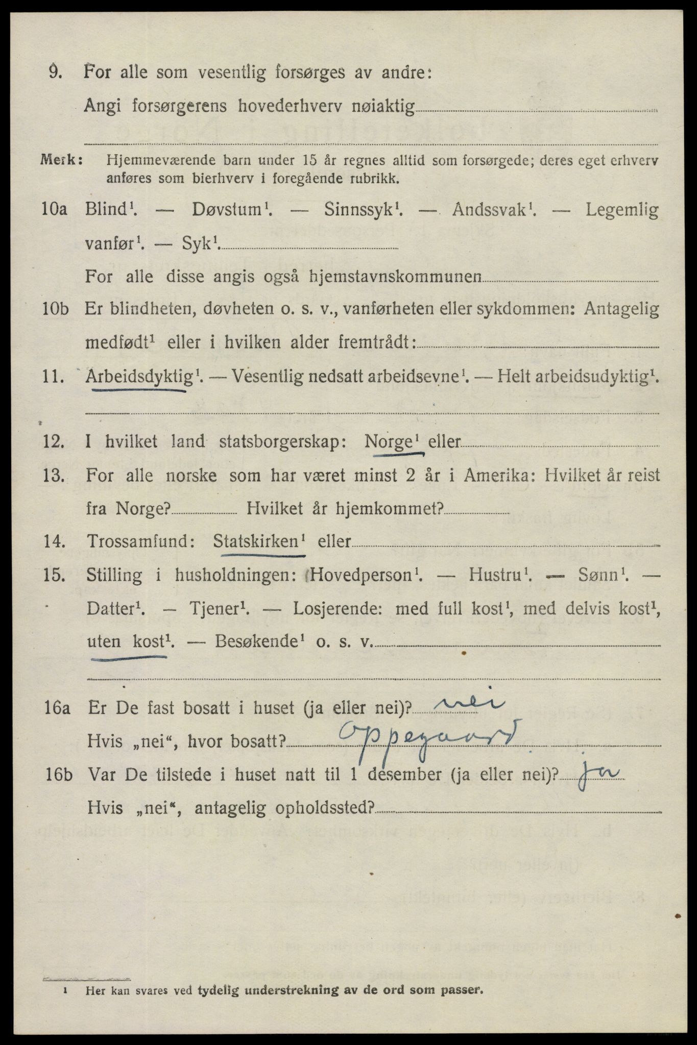 SAO, 1920 census for Spydeberg, 1920, p. 5106