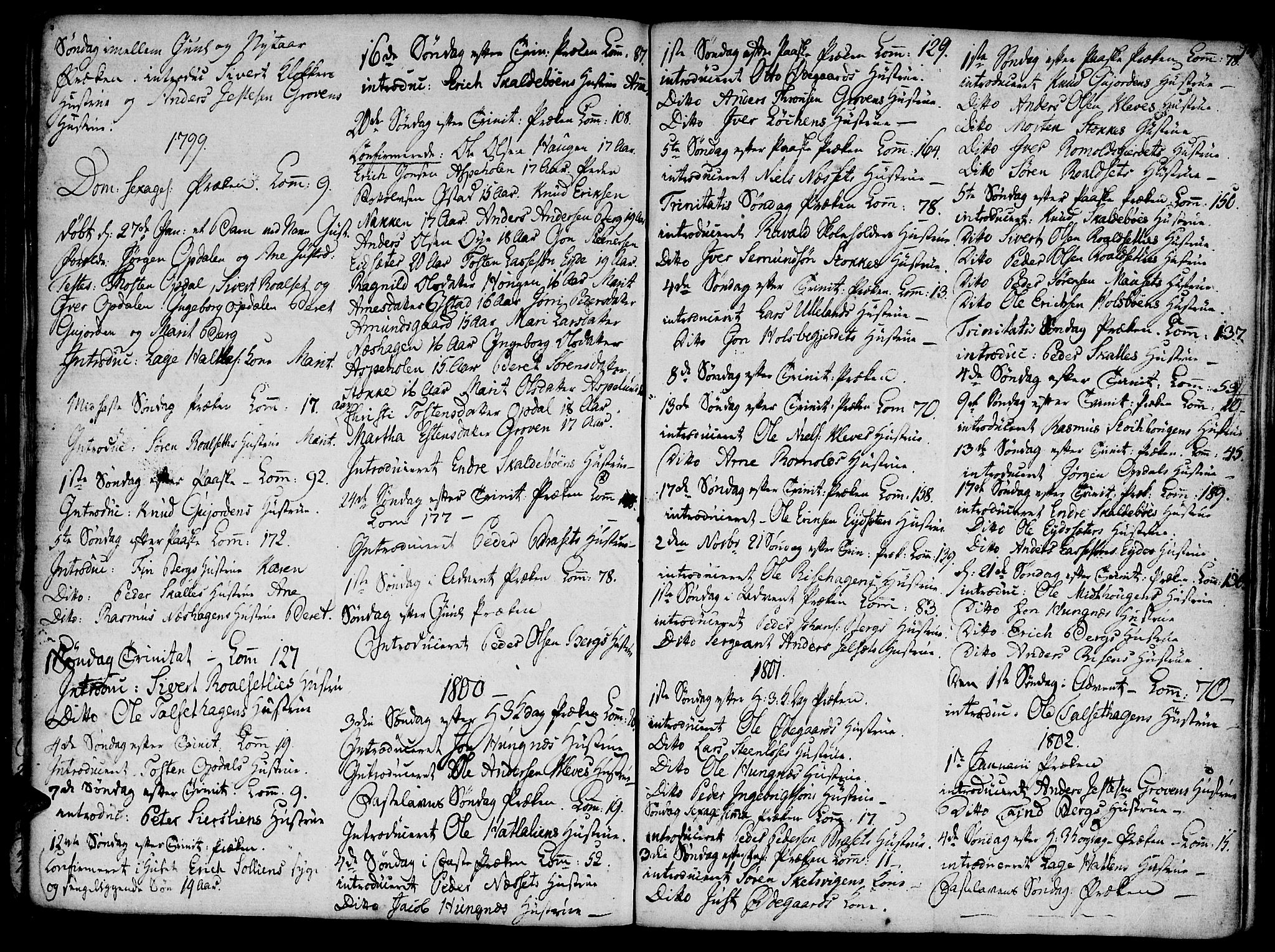 Ministerialprotokoller, klokkerbøker og fødselsregistre - Møre og Romsdal, AV/SAT-A-1454/555/L0650: Parish register (official) no. 555A02 /2, 1798-1821, p. 74