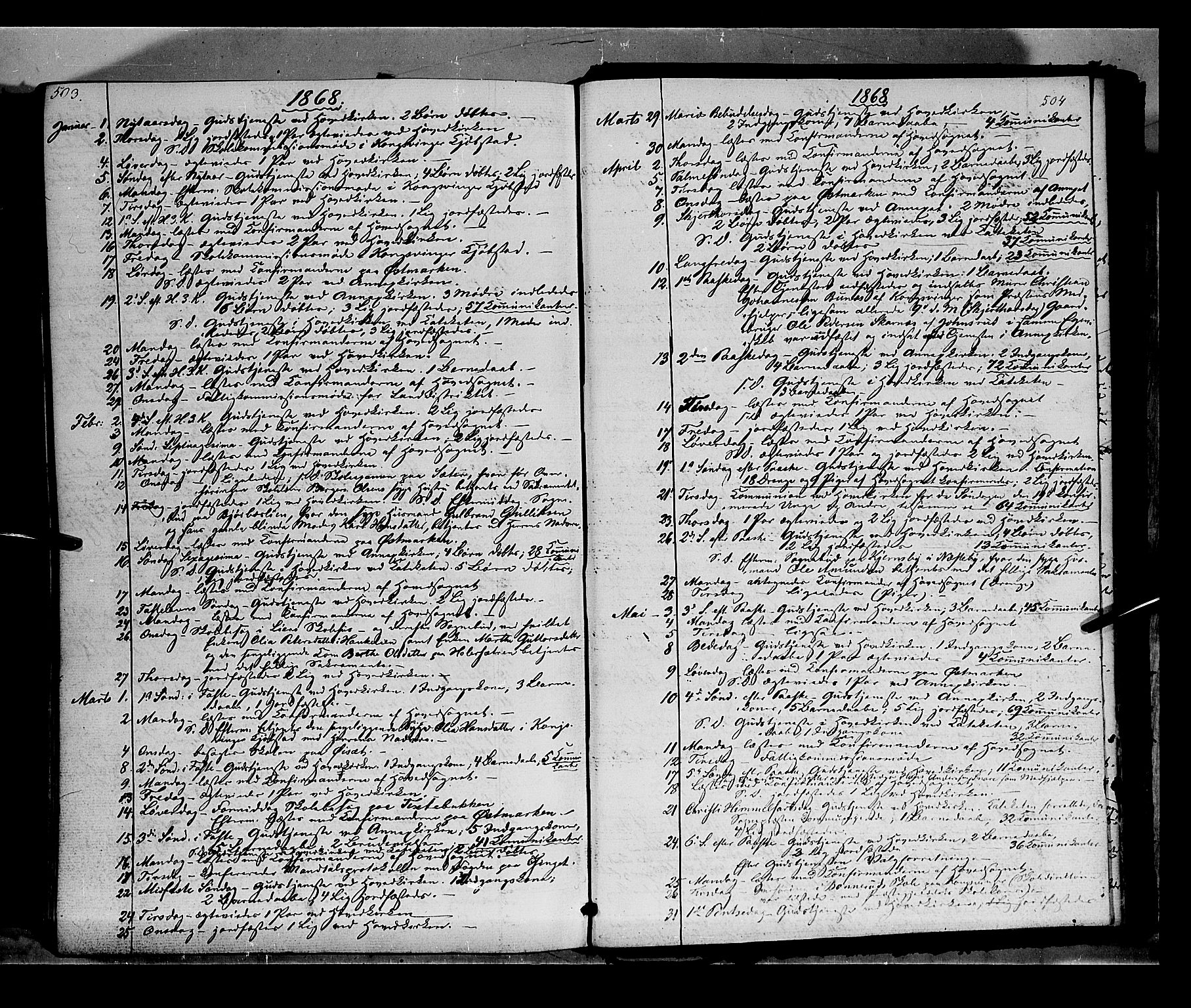 Vinger prestekontor, AV/SAH-PREST-024/H/Ha/Haa/L0011: Parish register (official) no. 11, 1862-1870, p. 504