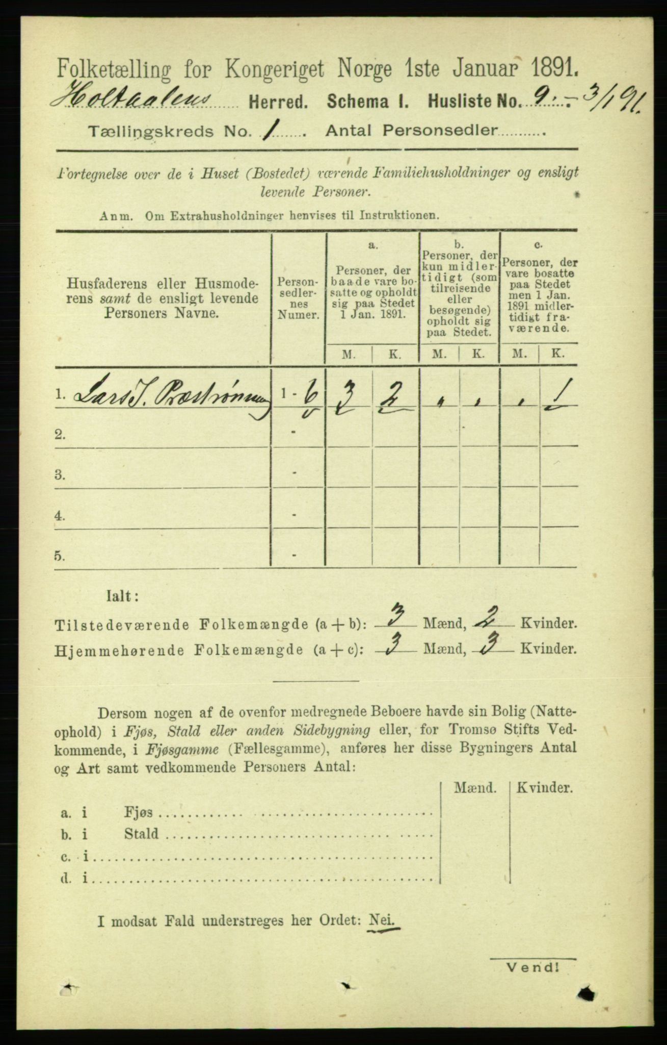 RA, 1891 census for 1645 Haltdalen, 1891, p. 24